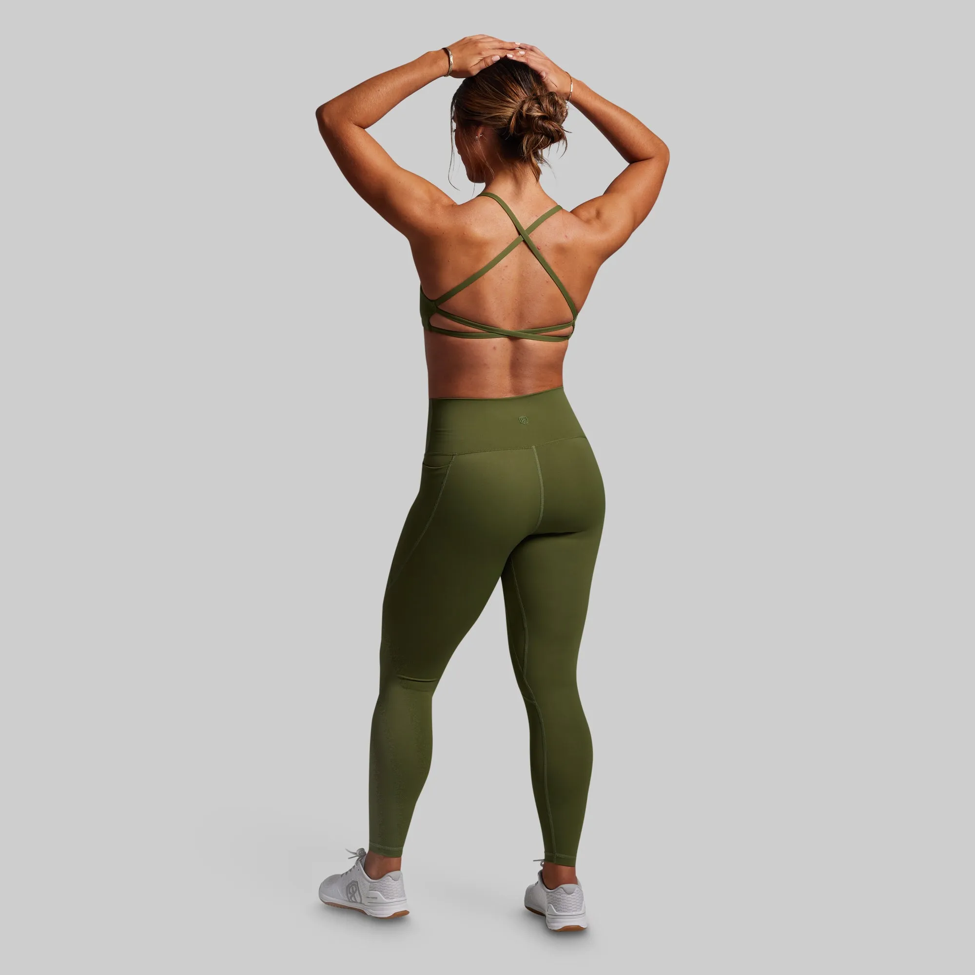 Synergy Full Length Legging w/ Pockets 2.0 Set (Olive) sold by Born Primitive product image thumbnail 2