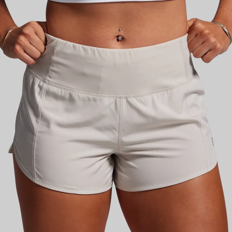 Women's Endurance Short (Cement) made by Born Primitive