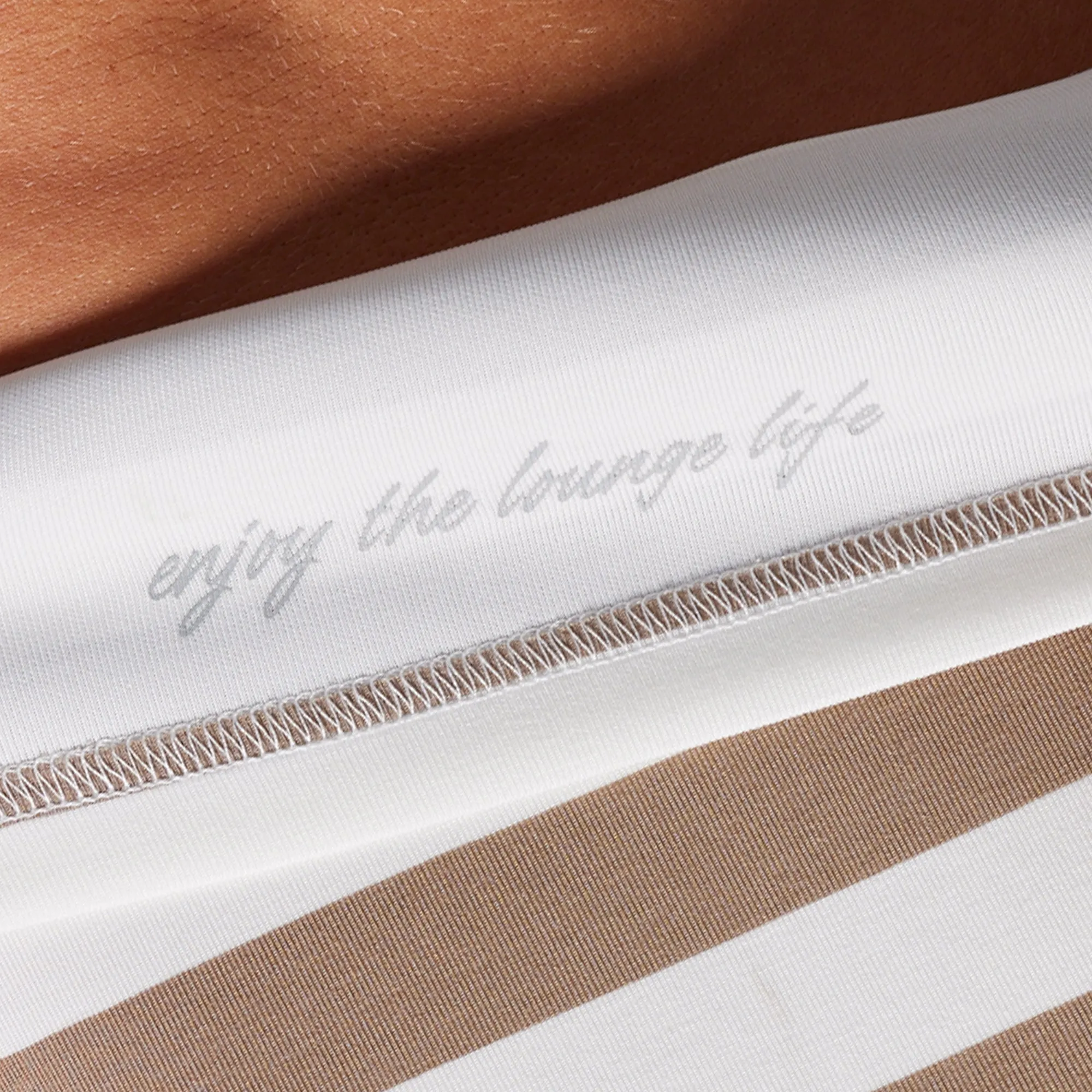 Lounge Lux Cropped Pullover (Java Stripe) sold by Born Primitive product image thumbnail 5