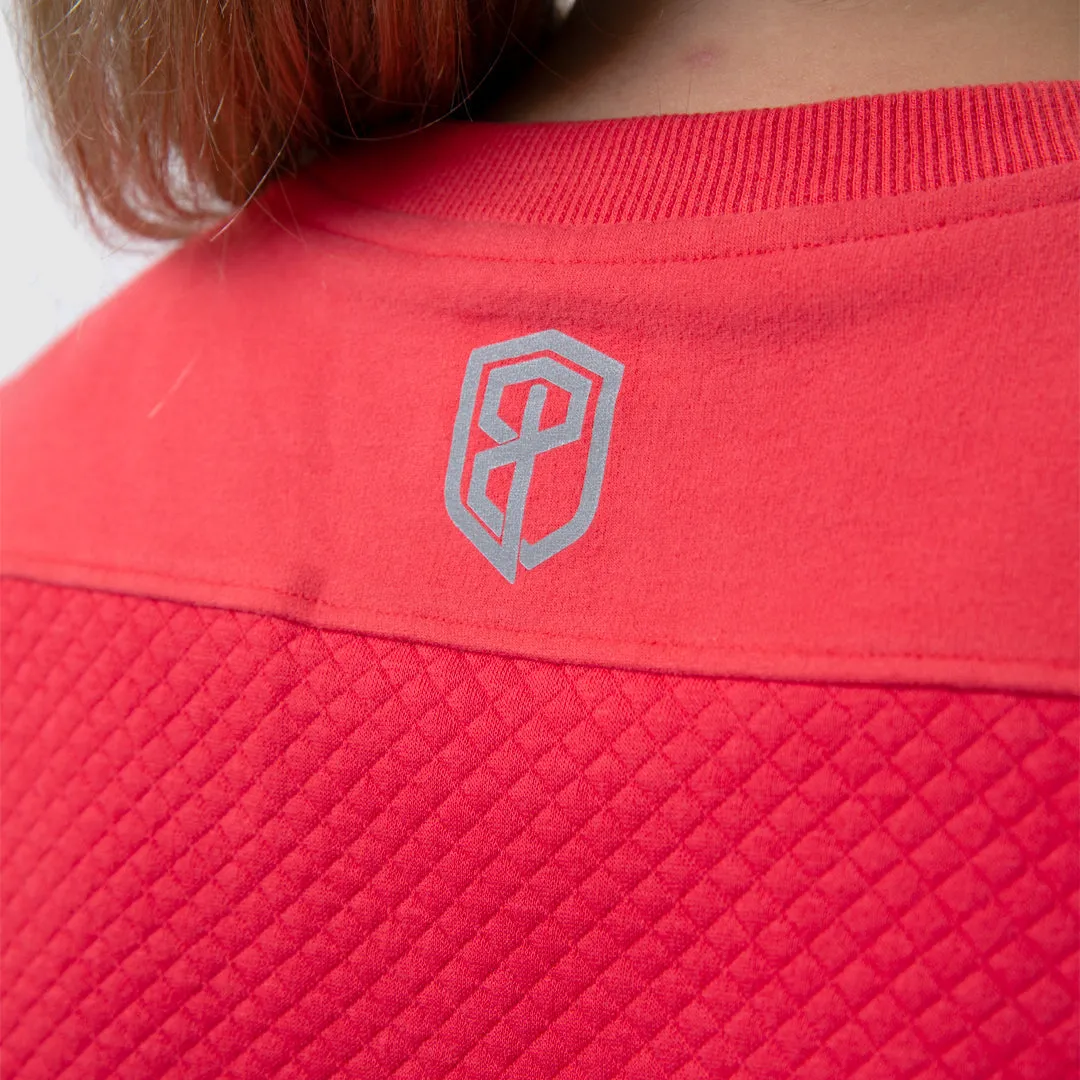 Women's Waffle Crewneck Pullover (Lava) sold by Born Primitive product image thumbnail 3