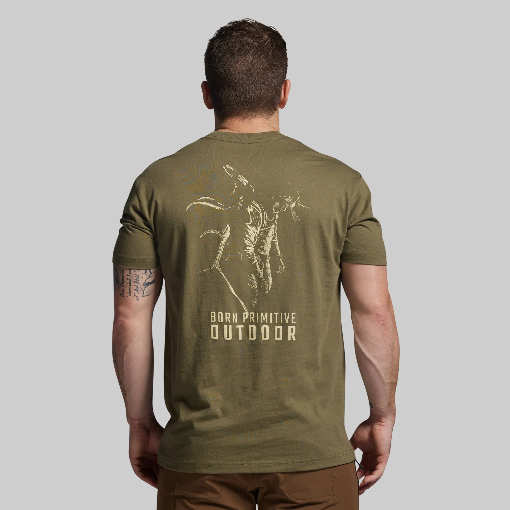 Late Night Tee (Tactical Green) sold by Born Primitive product image thumbnail 2