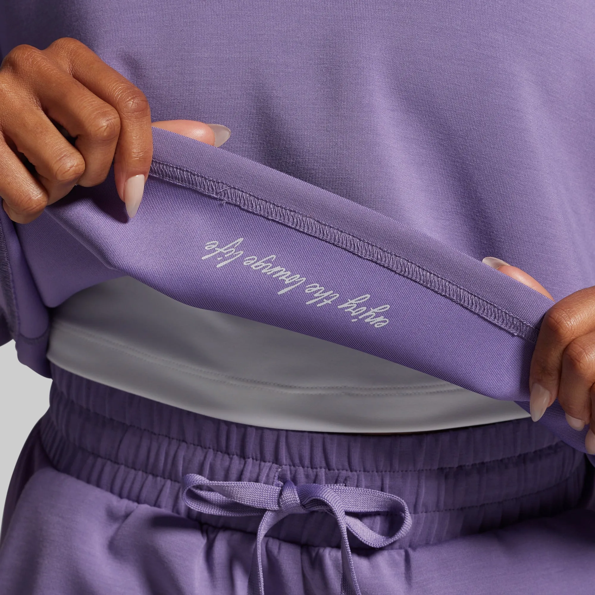 Lounge Lux Cropped Pullover (Soft Grape) sold by Born Primitive product image thumbnail 5
