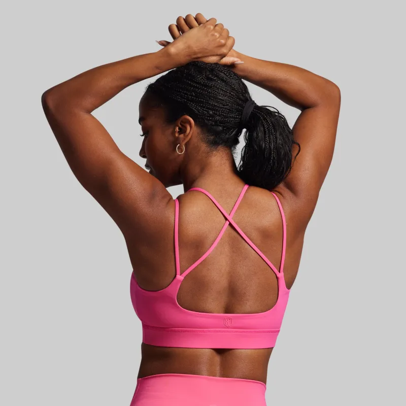 Exhale Sports Bra (Bubblegum) made by Born Primitive