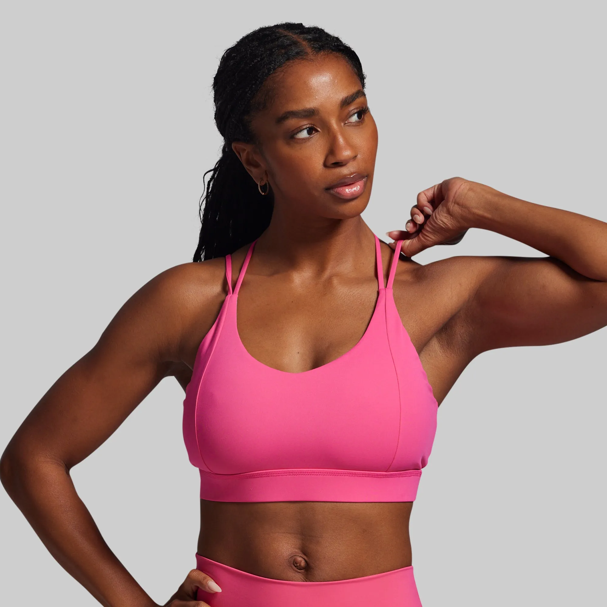 Exhale Sports Bra (Bubblegum) sold by Born Primitive product image thumbnail 2
