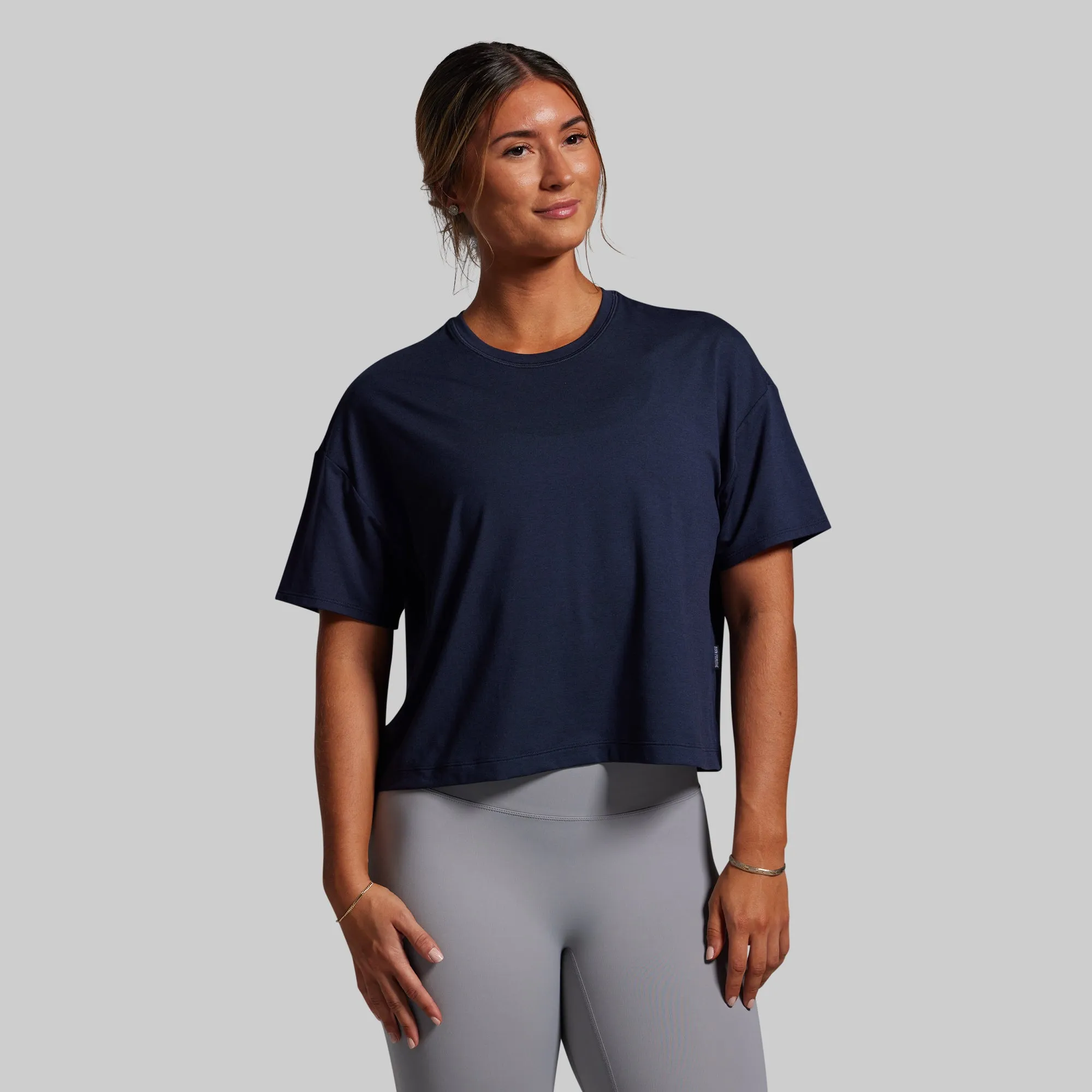 BP Premium Basic Crop Tee (BP Navy) sold by Born Primitive product image thumbnail 3