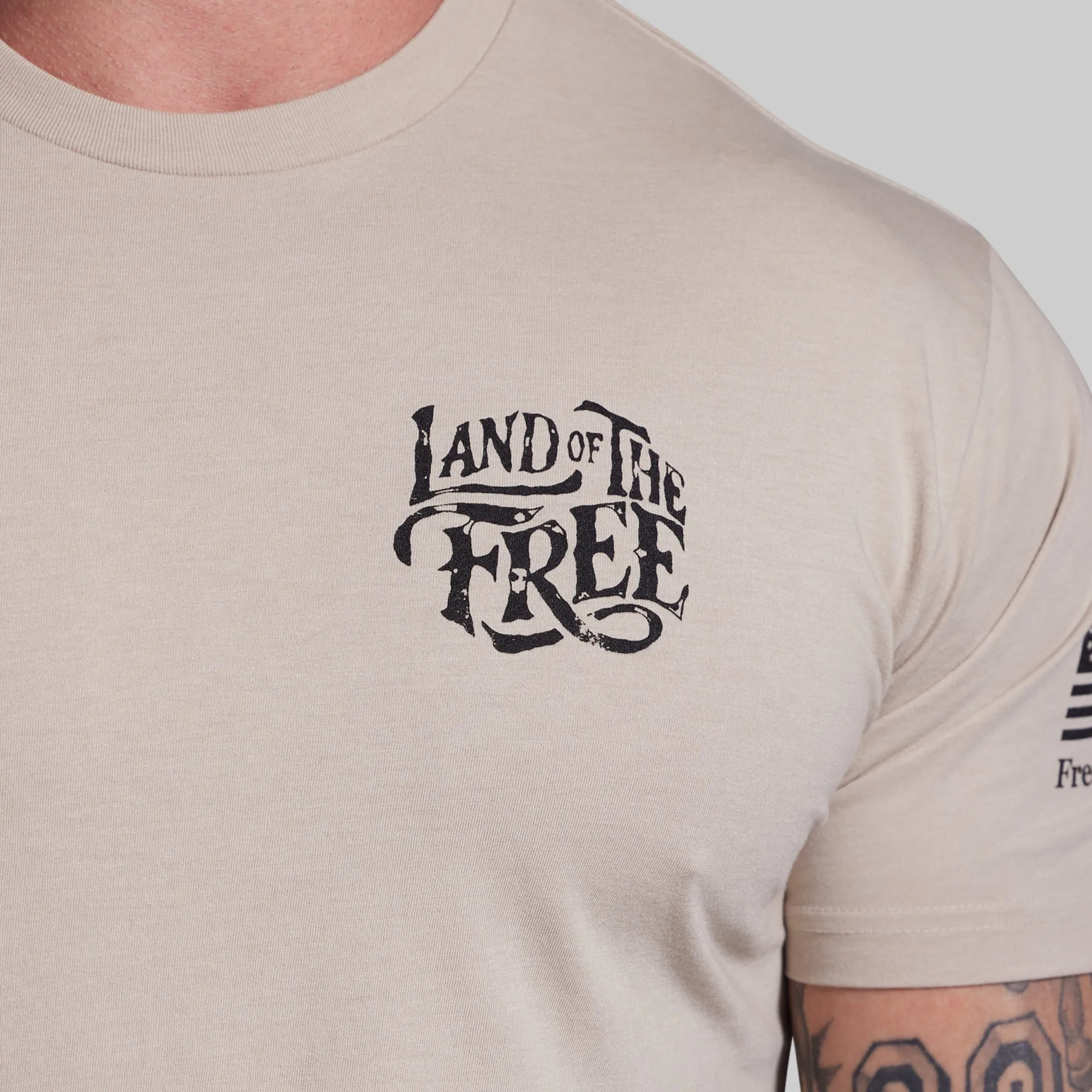 Land of the Free Tee (Tan) sold by Born Primitive product image thumbnail 4