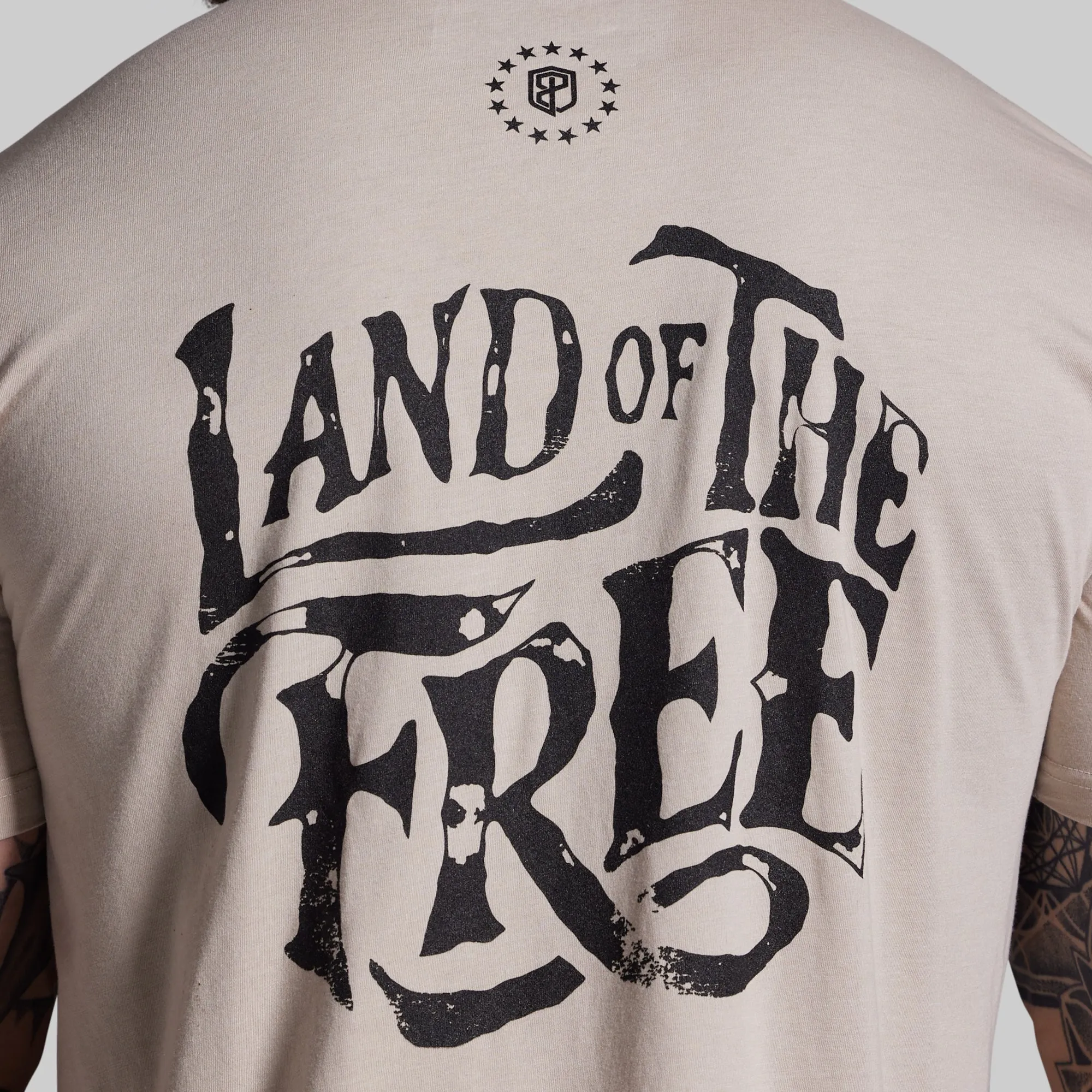 Land of the Free Tee (Tan) sold by Born Primitive product image thumbnail 5