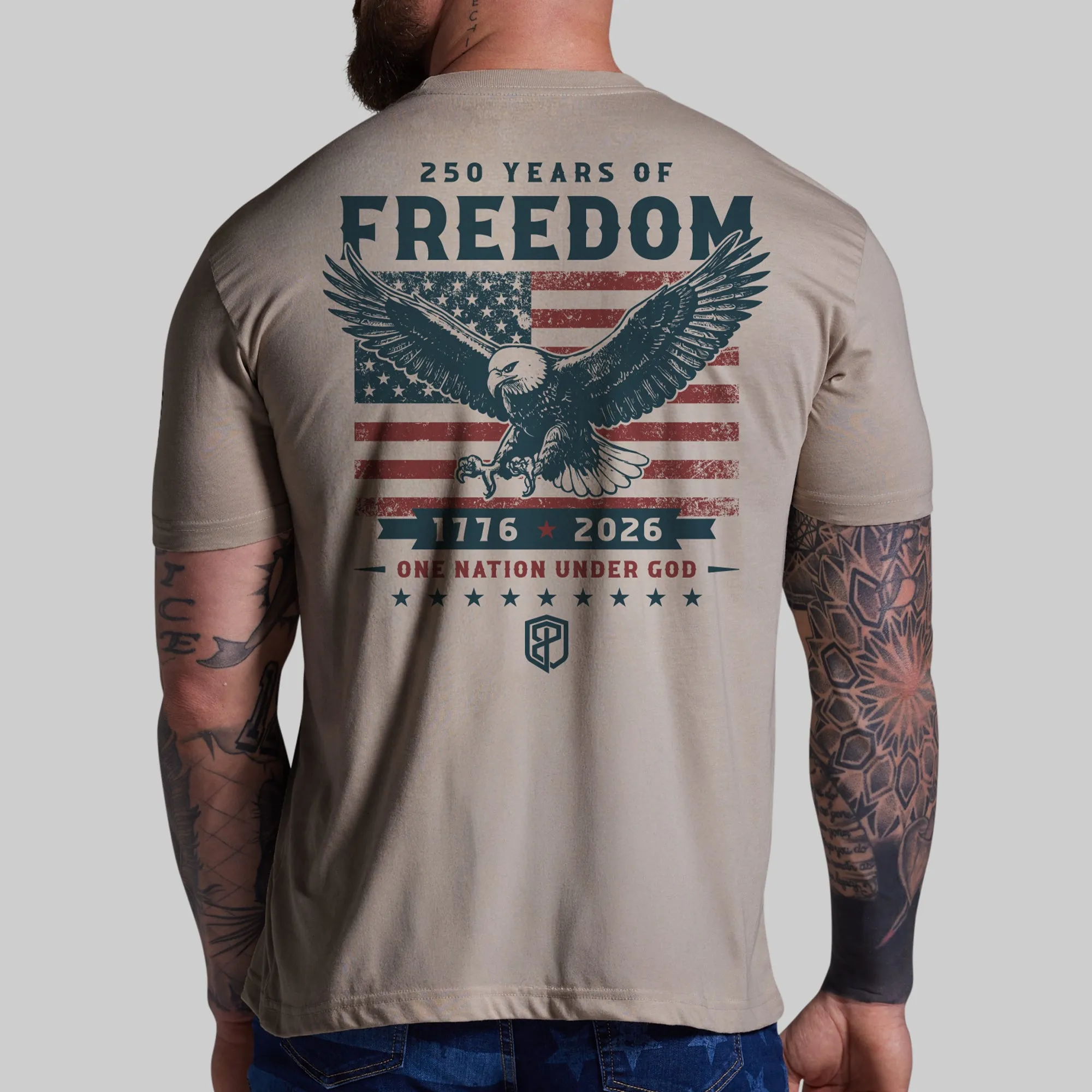250 Years of Freedom Tee (Sandstone) sold by Born Primitive