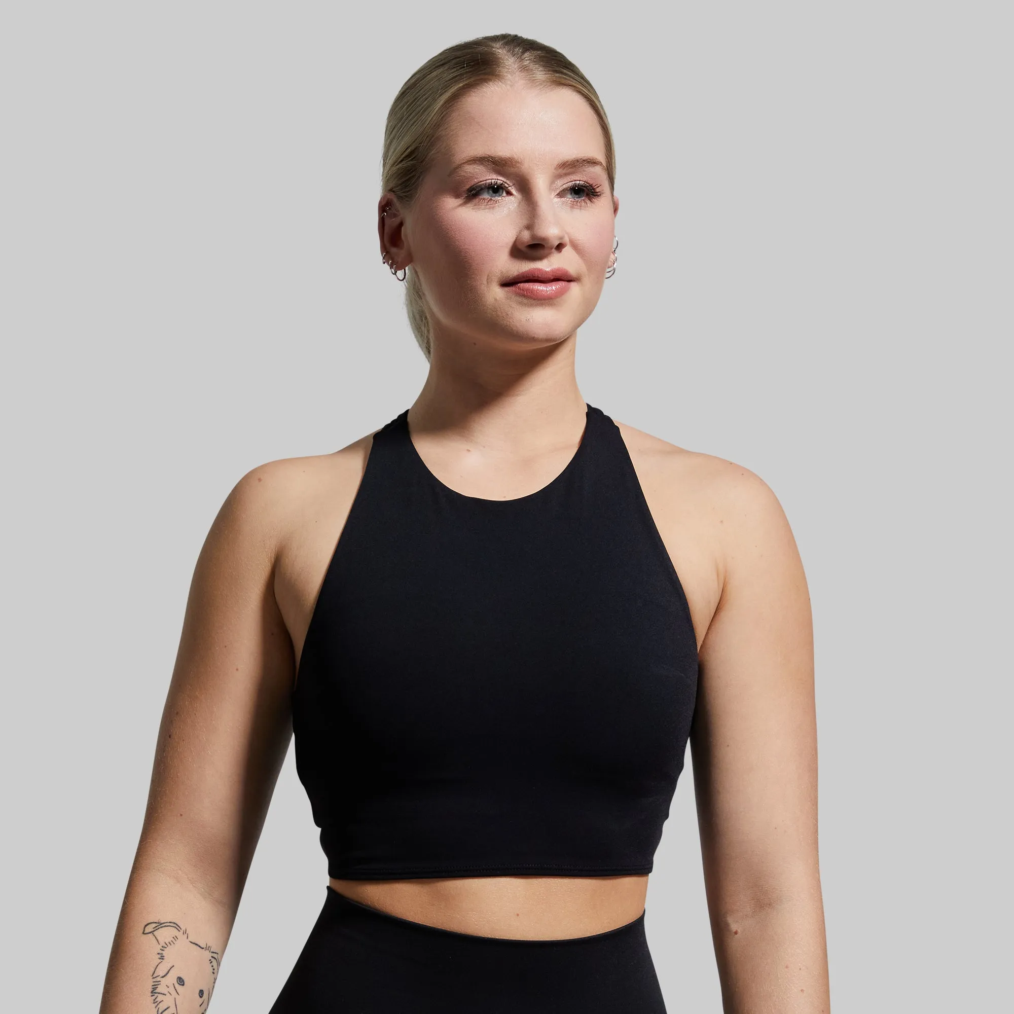 Synergy Cropped Sports Bra (Black) sold by Born Primitive product image thumbnail 2