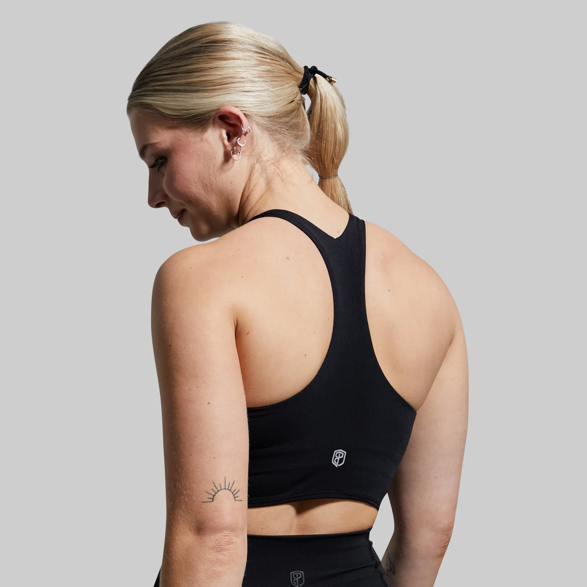 Synergy Cropped Sports Bra (Black) sold by Born Primitive product image thumbnail 3