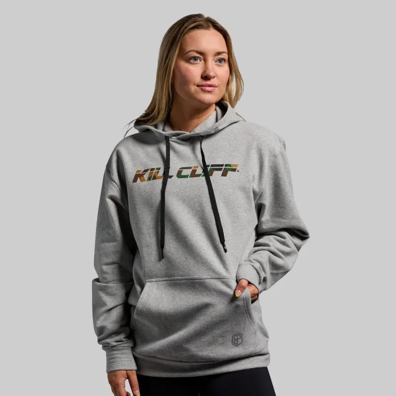 Kill Cliff Horizontal Hoodie (Heather Grey-Camo) sold by Born Primitive