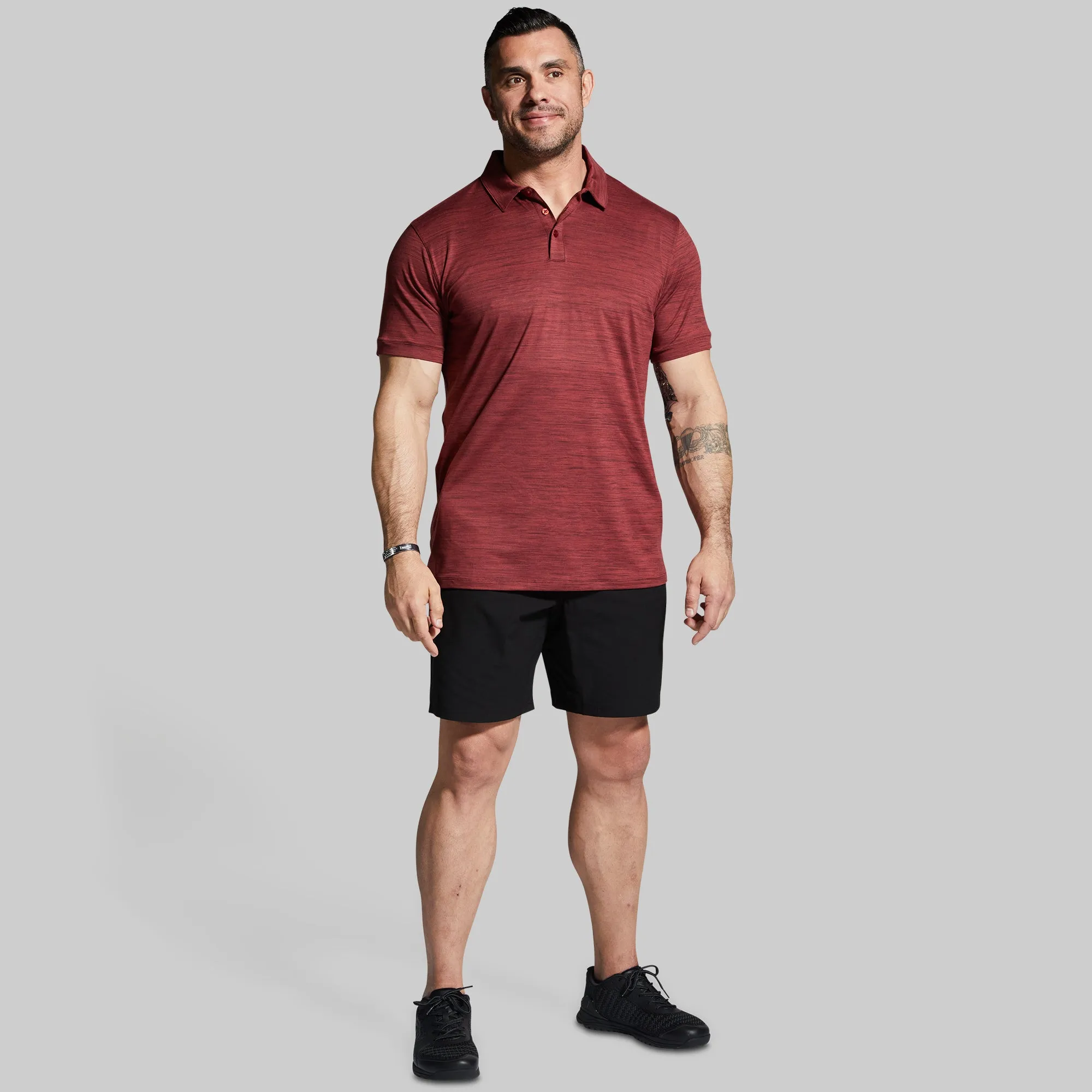 Athleisure Polo (Maroon) sold by Born Primitive product image thumbnail 3