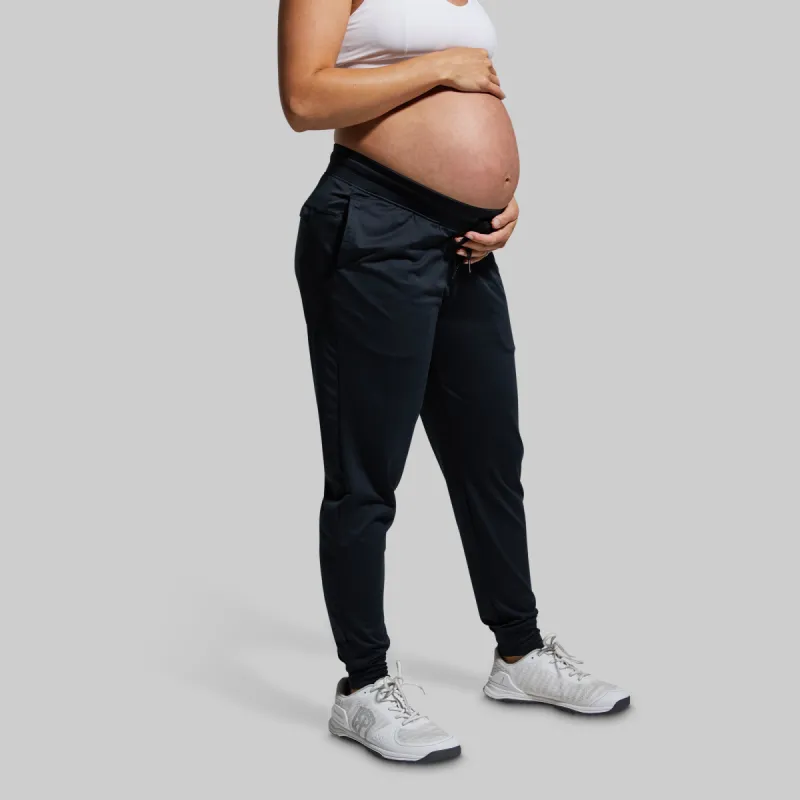 Maternity Rest Day Athleisure Jogger (Black) sold by Born Primitive