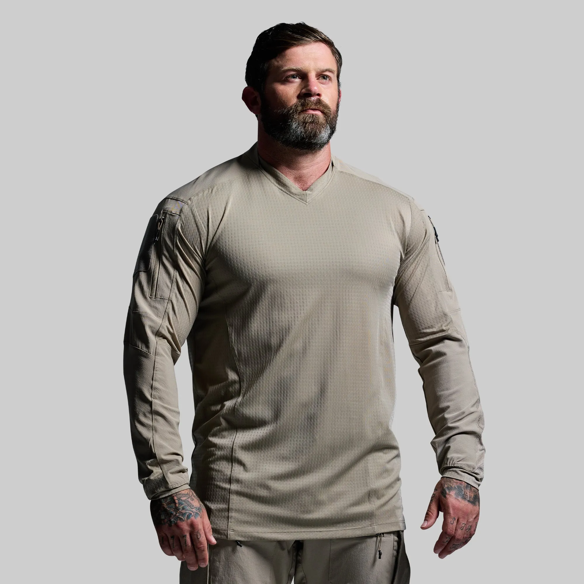 Long Sleeve Op Top Pro (Desert Tan) sold by Born Primitive
