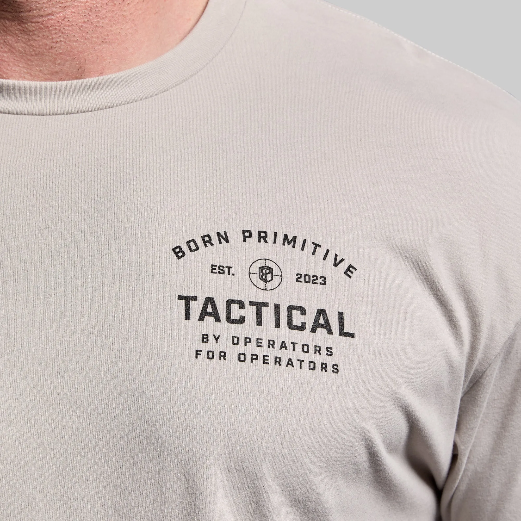 Tactical Operator Tee (Light Grey) sold by Born Primitive product image thumbnail 5