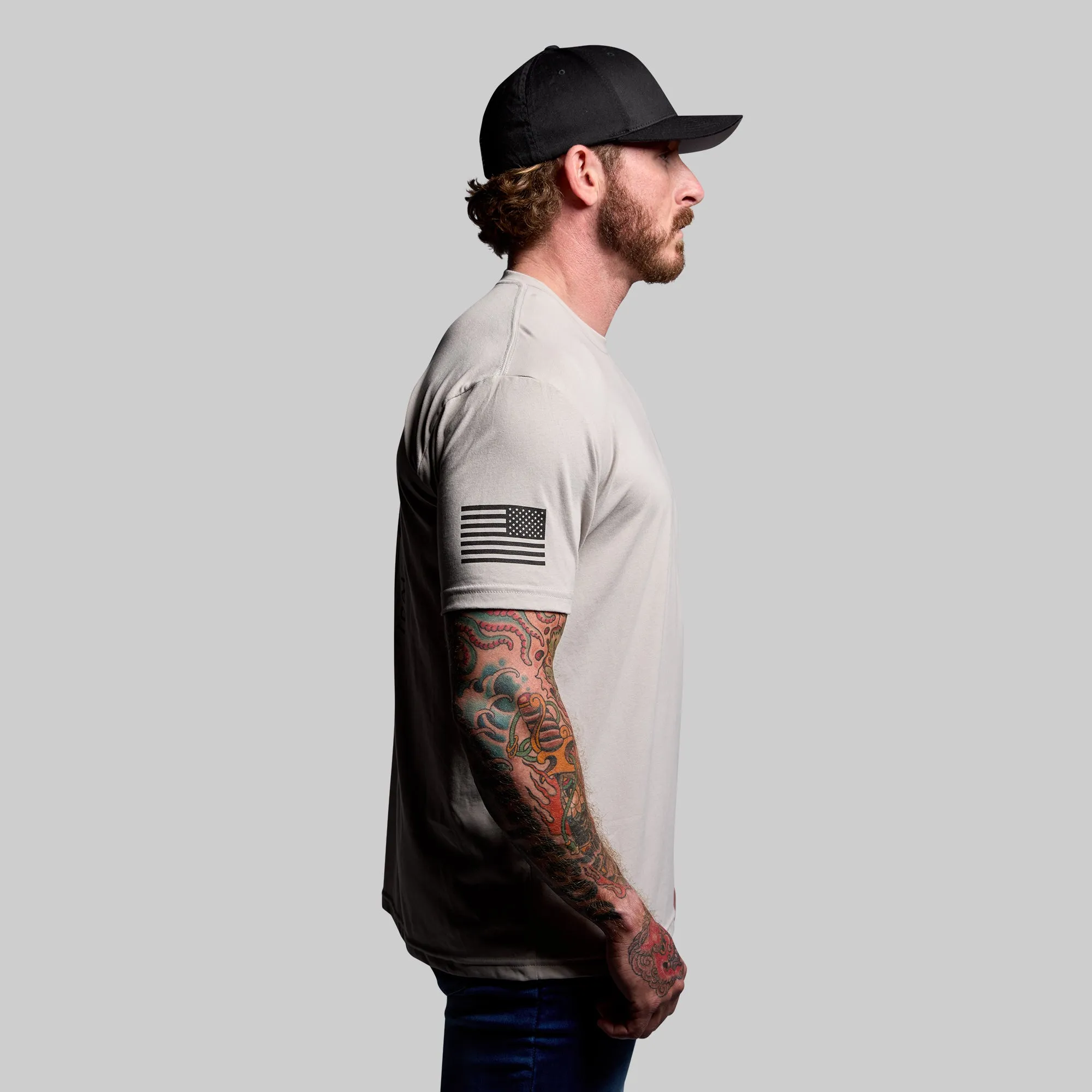 Tactical Operator Tee (Light Grey) sold by Born Primitive product image thumbnail 4