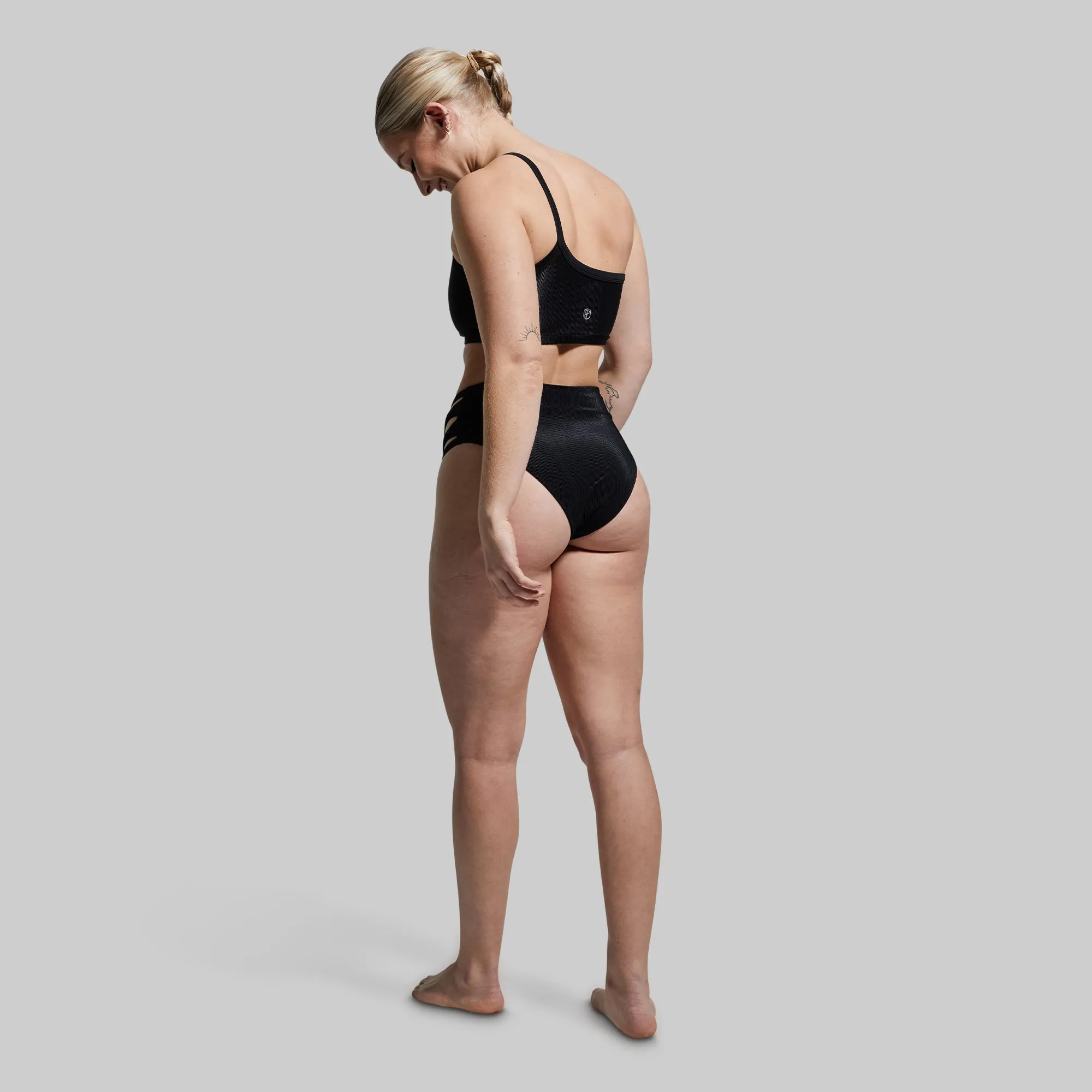 Sandbar Bikini Bottom (Black Ribbed) sold by Born Primitive product image thumbnail 5