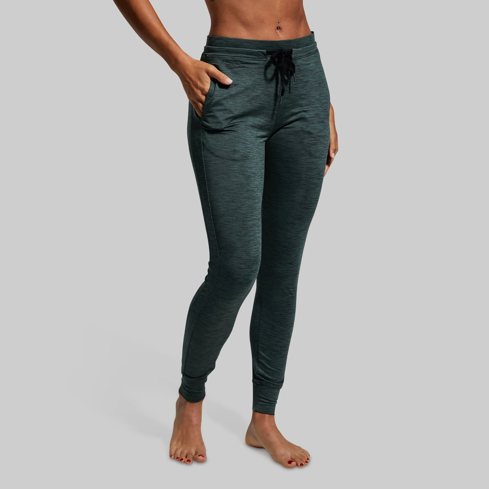 Women's Rest Day Athleisure Jogger (Evergreen) sold by Born Primitive product image thumbnail 3