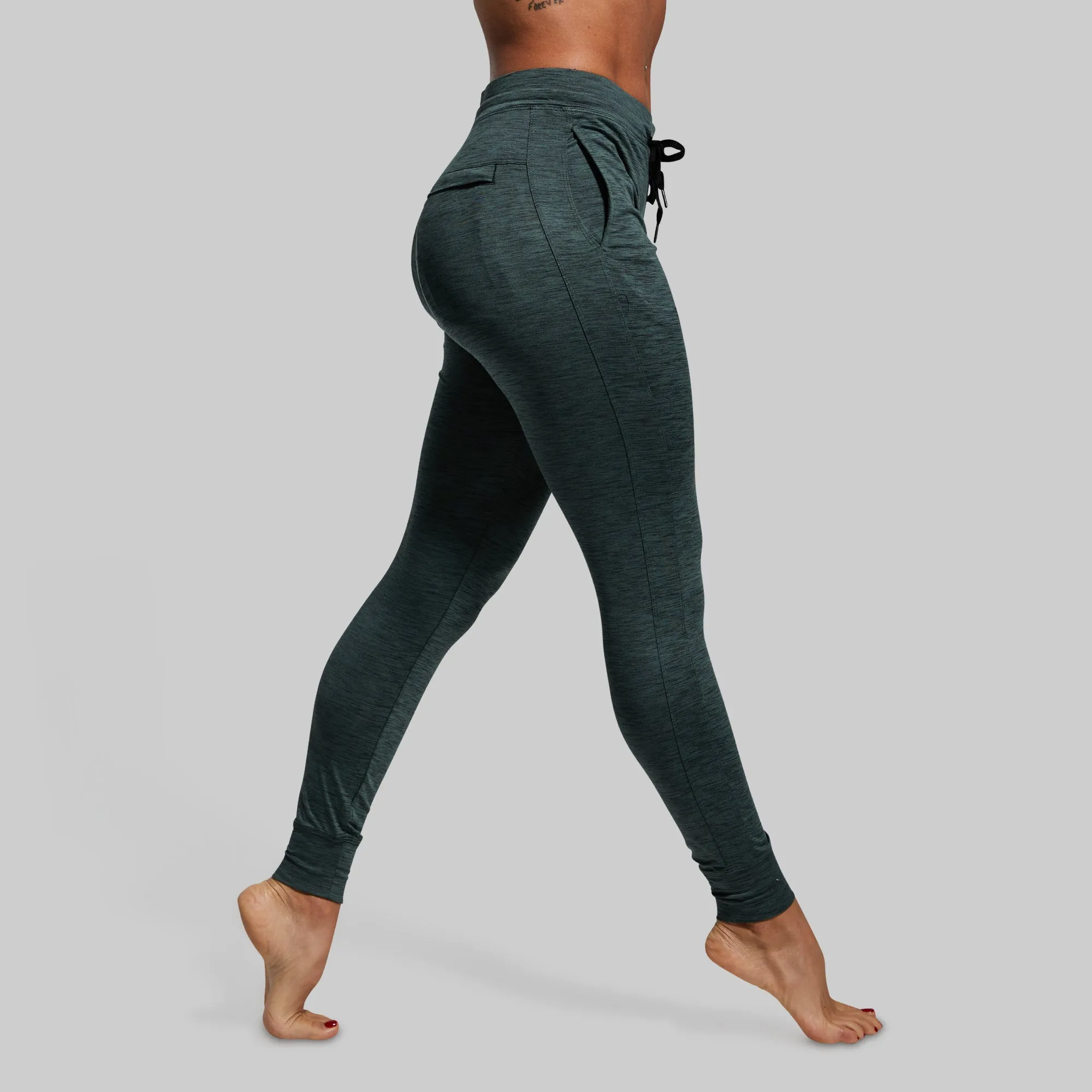 Women's Rest Day Athleisure Jogger (Evergreen) sold by Born Primitive product image thumbnail 2