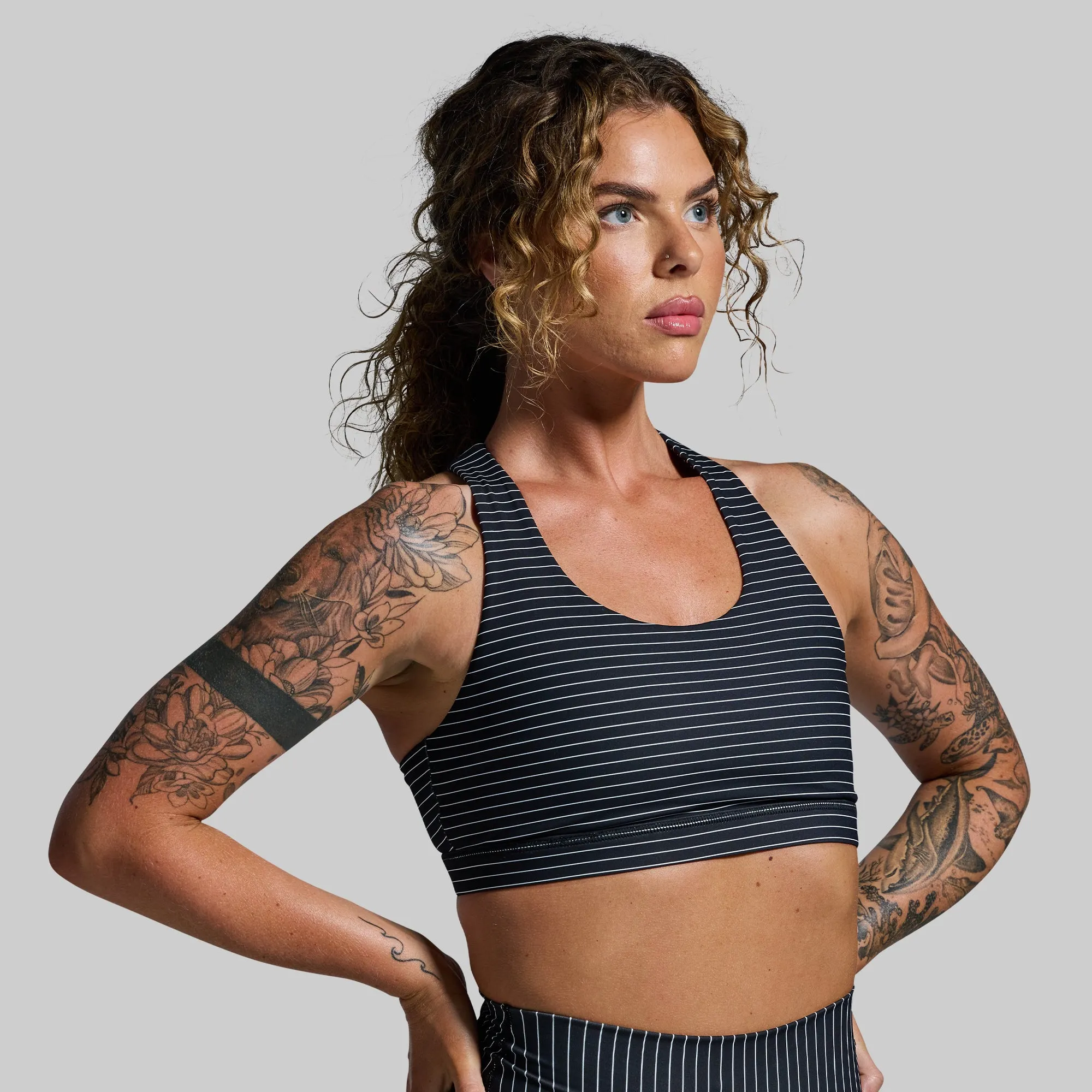 Your Essential Sports Bra (Tuxedo) sold by Born Primitive product image thumbnail 2