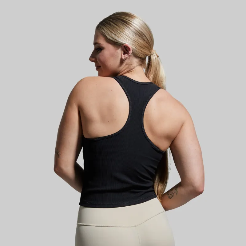 Perfect Ribbed Tank (Black) sold by Born Primitive