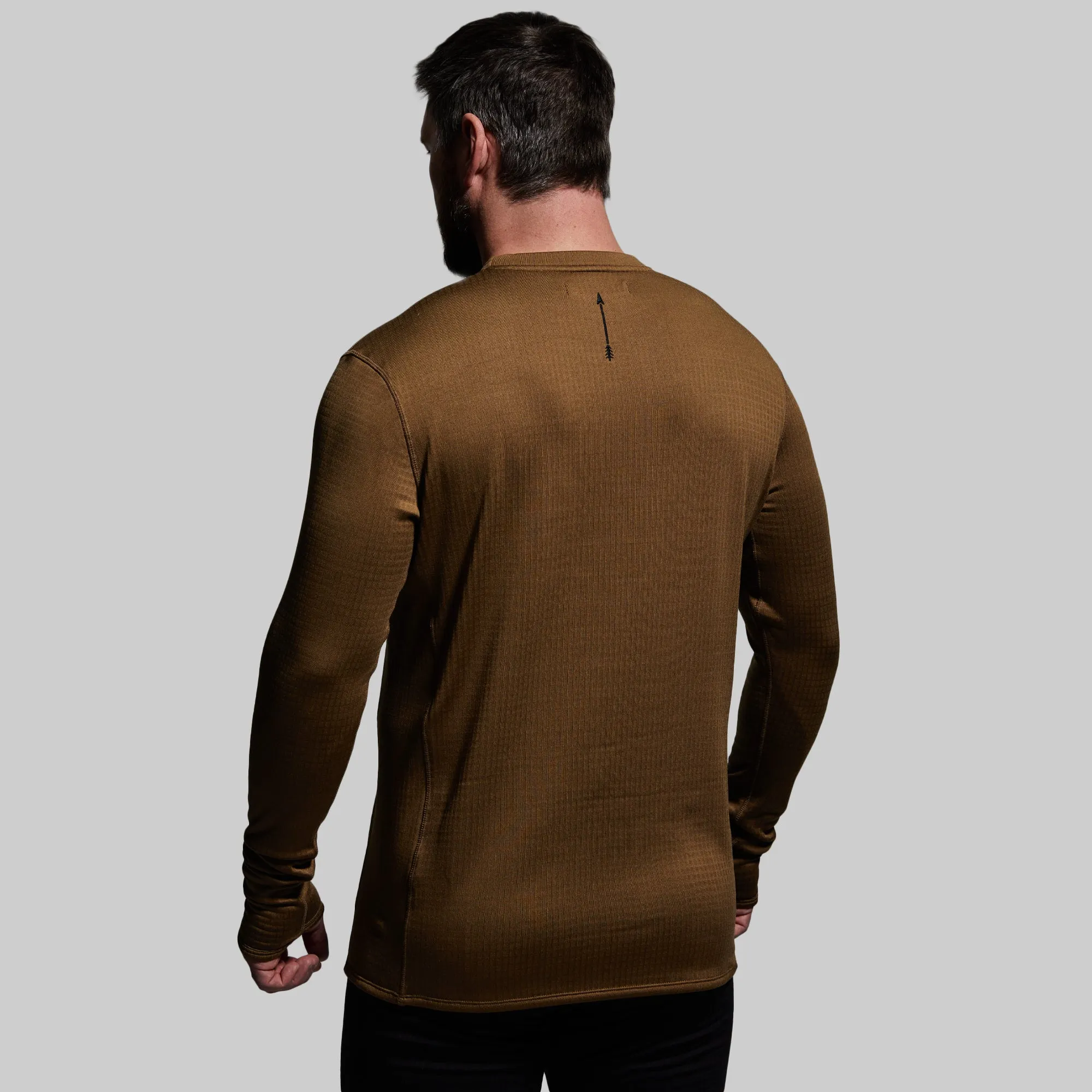 Men's Quiver Long Sleeve Crew (Coyote Brown) sold by Born Primitive product image thumbnail 3