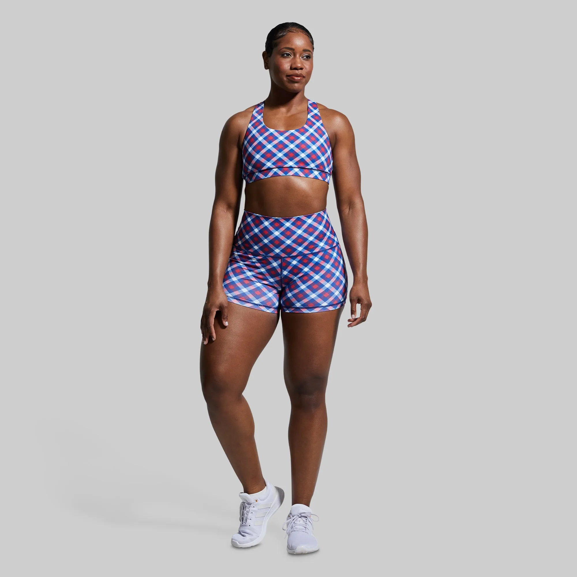 Your Essential Sports Bra (Patriotic Plaid) sold by Born Primitive product image thumbnail 4