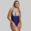 Oasis One Piece Swimsuit (Nautical/Navy) sold by Born Primitive