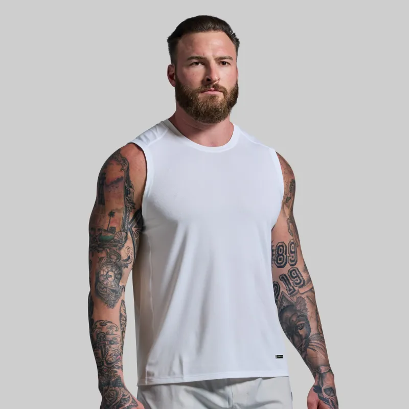 Training Muscle Tank (White) sold by Born Primitive