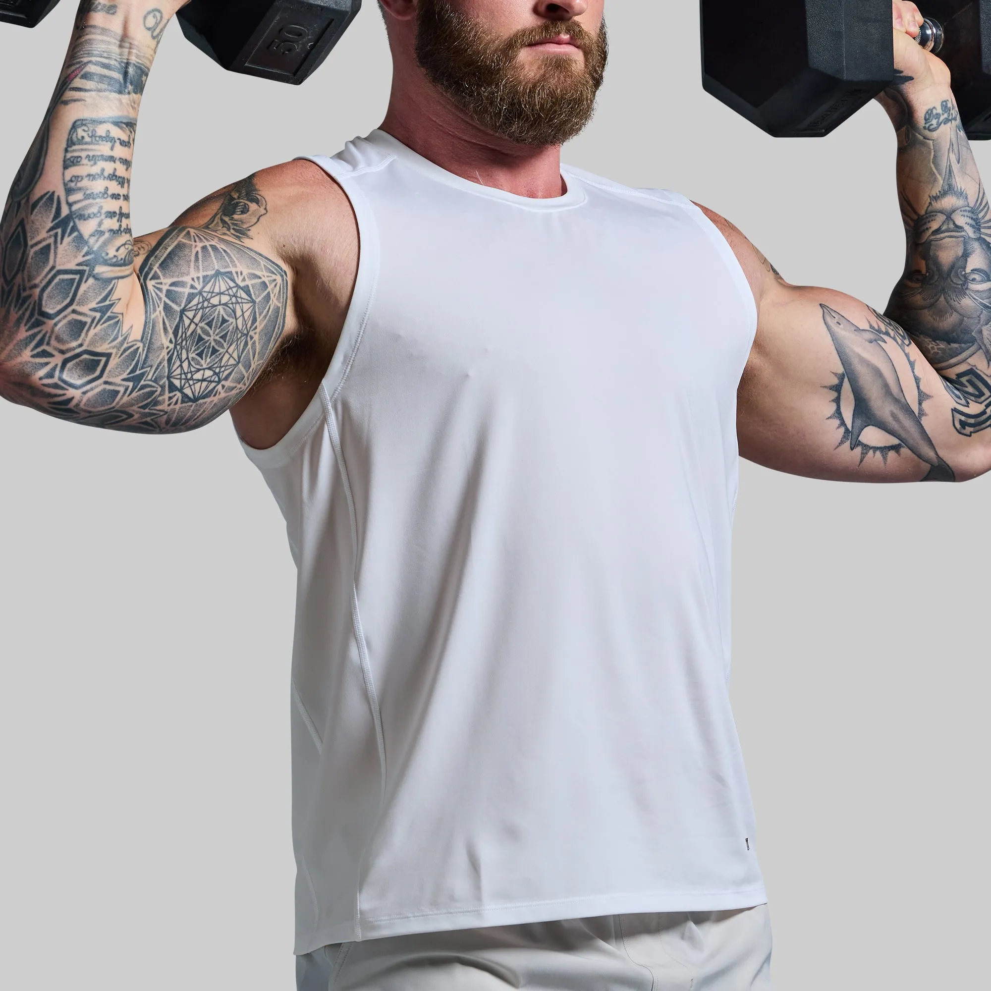 Training Muscle Tank (White) sold by Born Primitive product image thumbnail 4