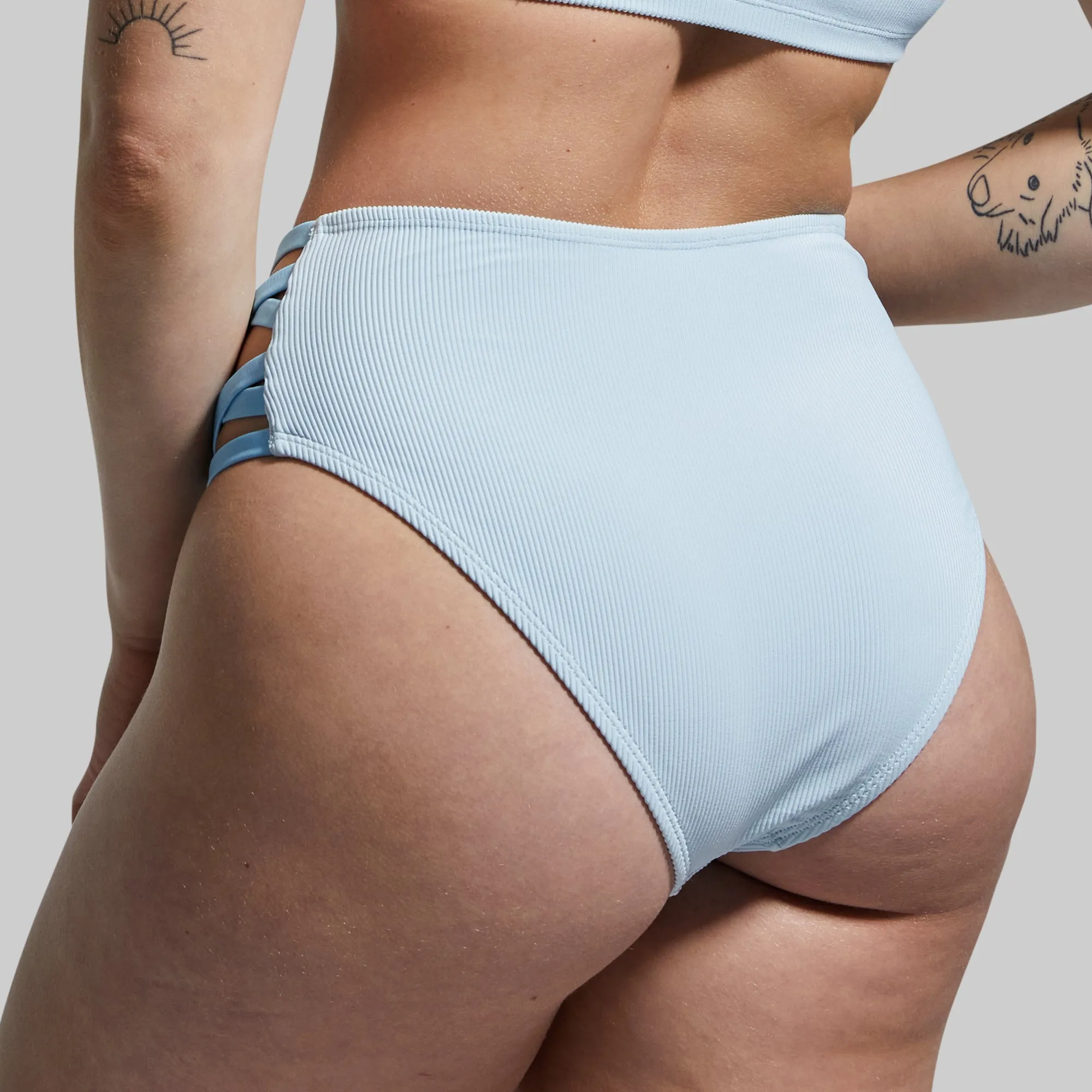 Sandbar Bikini Bottom (Angel Blue Ribbed) sold by Born Primitive product image thumbnail 5