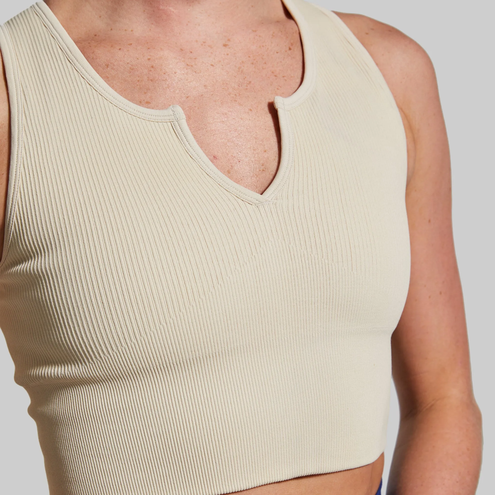 Good to Go Seamless Crop Tank (Oatmeal) sold by Born Primitive product image thumbnail 4