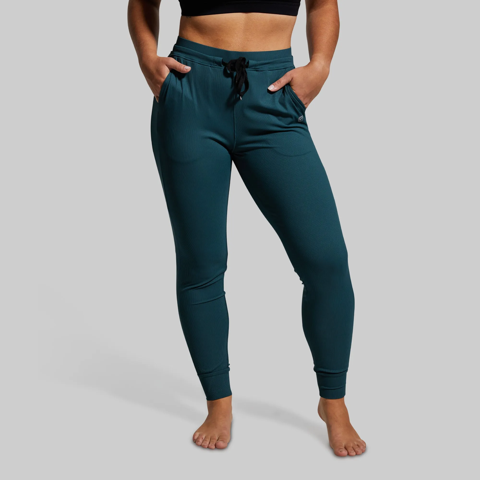 Women's Recovery Jogger (Deep Teal) sold by Born Primitive product image thumbnail 3