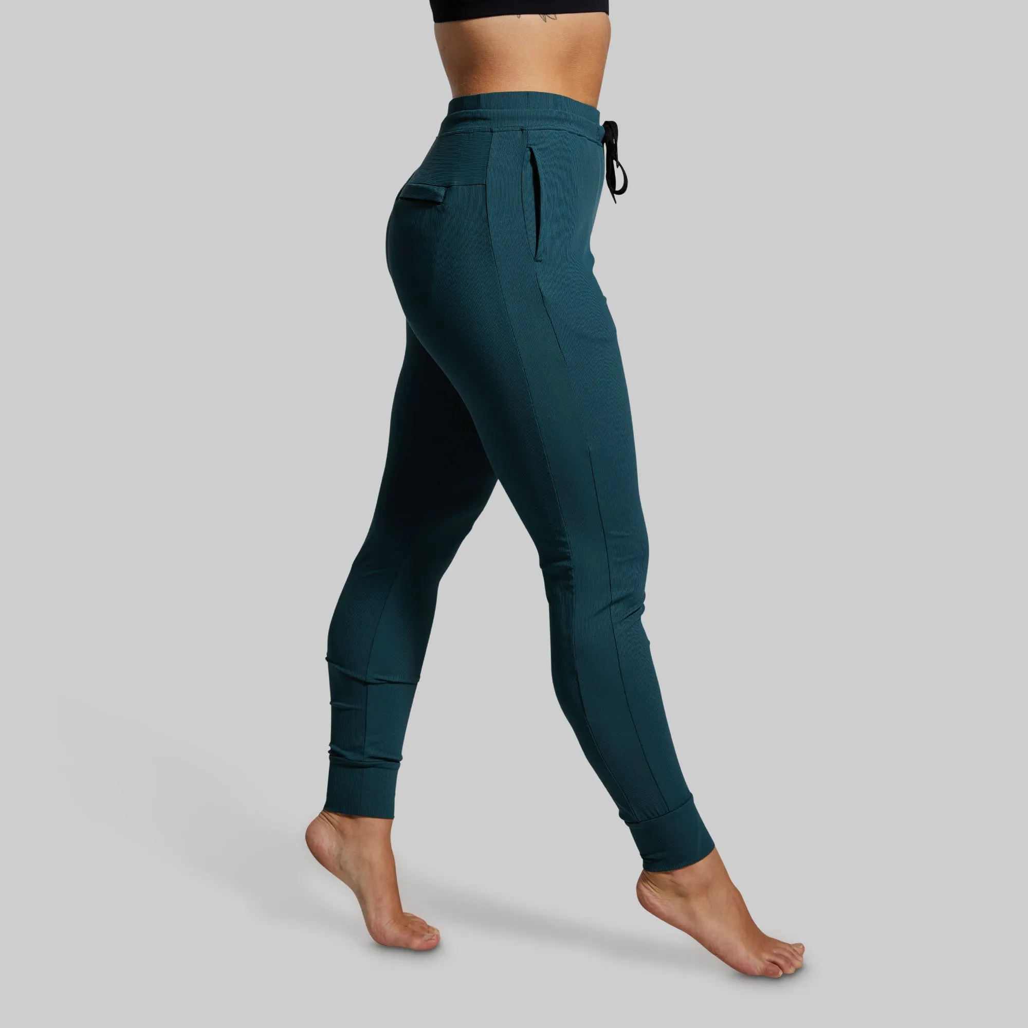 Women's Recovery Jogger (Deep Teal) sold by Born Primitive product image thumbnail 2