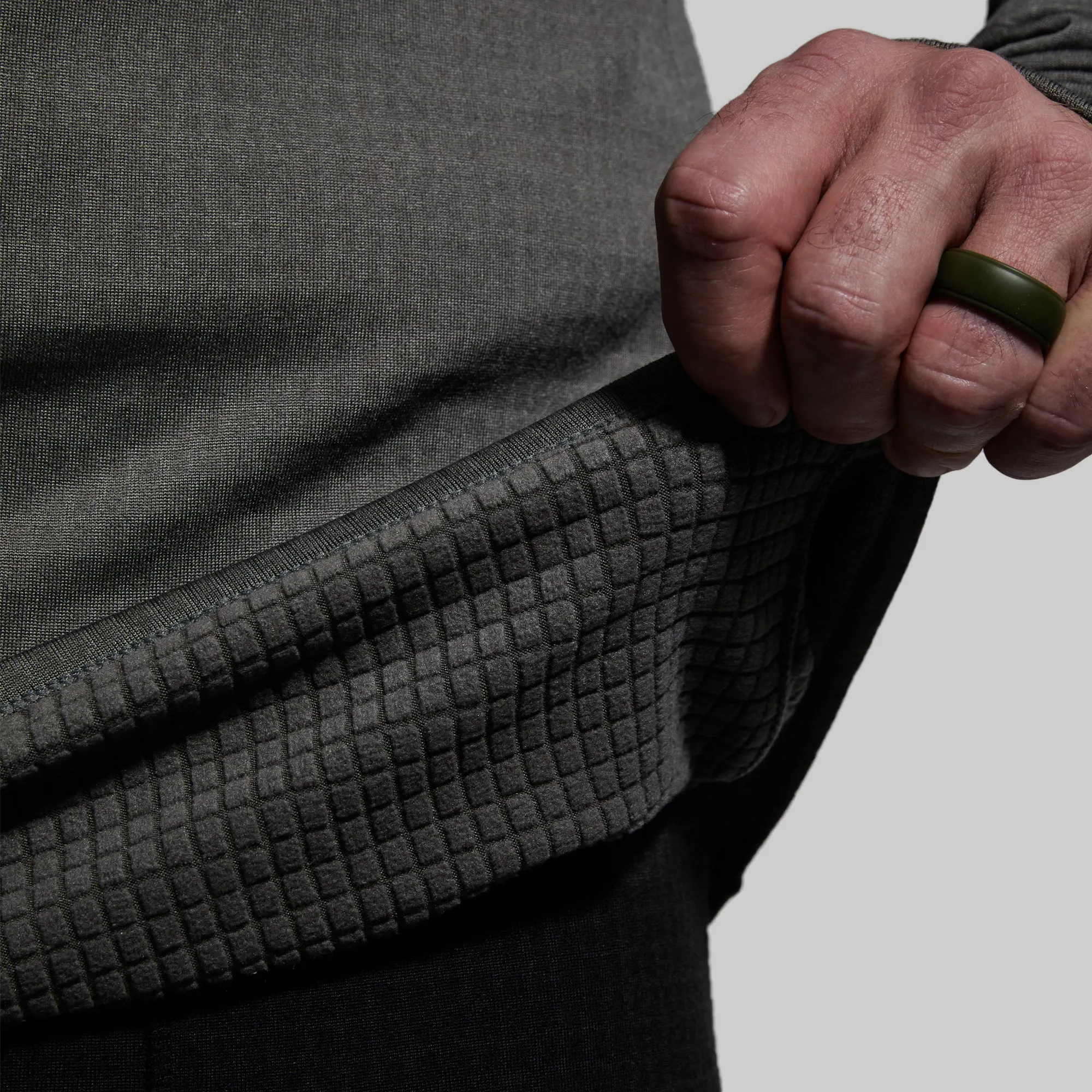 Men's Quiver Long Sleeve Crew (Wolf Grey) sold by Born Primitive product image thumbnail 2