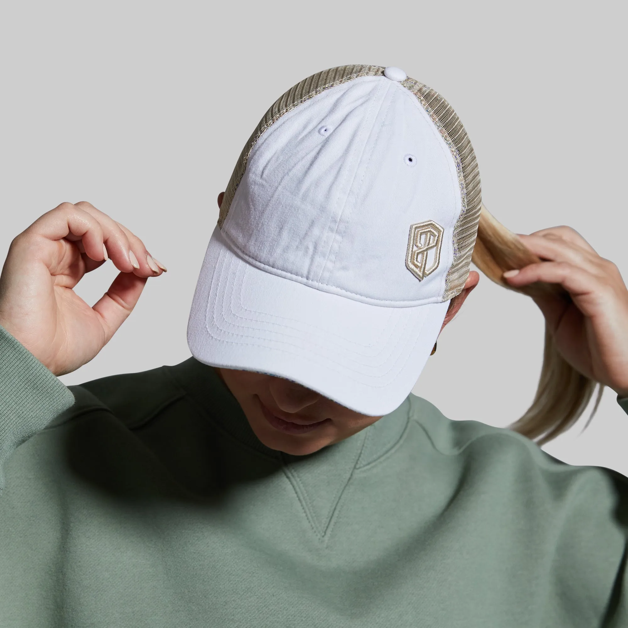 Relax Hat (White/Floral) sold by Born Primitive product image thumbnail 5