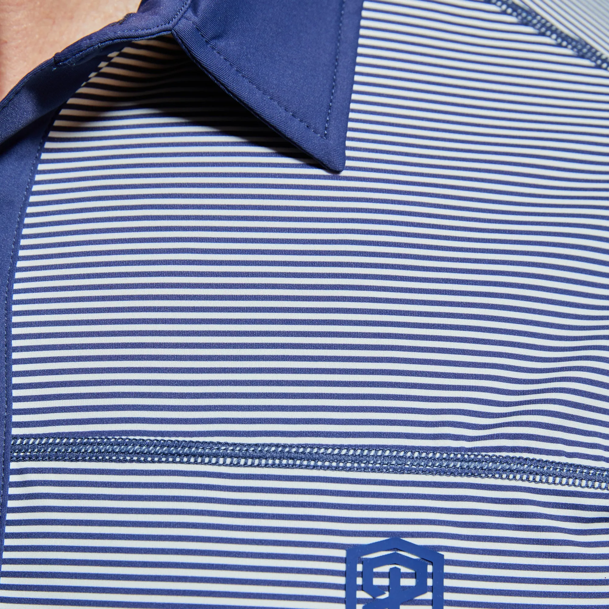 Men's Tek Polo (Midnight Blue Stripe) sold by Born Primitive product image thumbnail 5