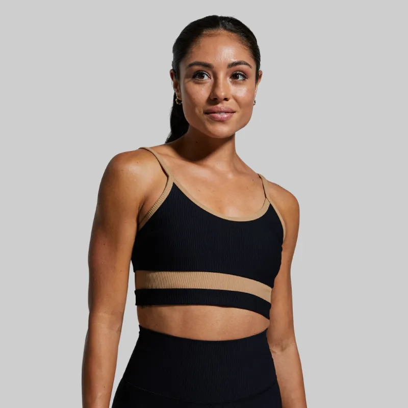 Out of Line Sports Bra (Tiger's Eye) sold by Born Primitive