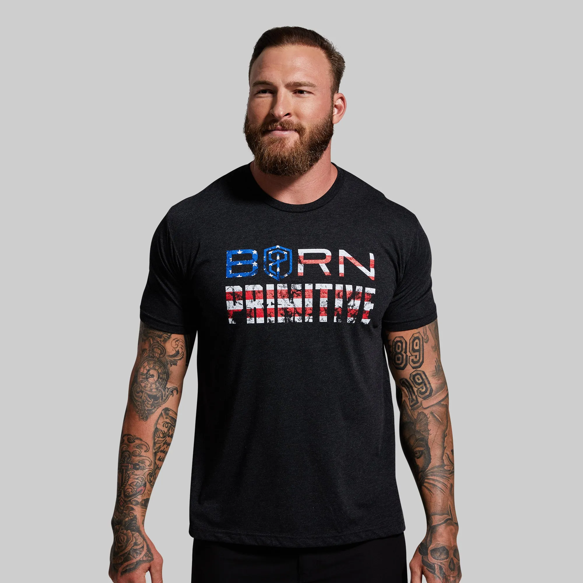 Patriot Brand T-Shirt (Black) sold by Born Primitive