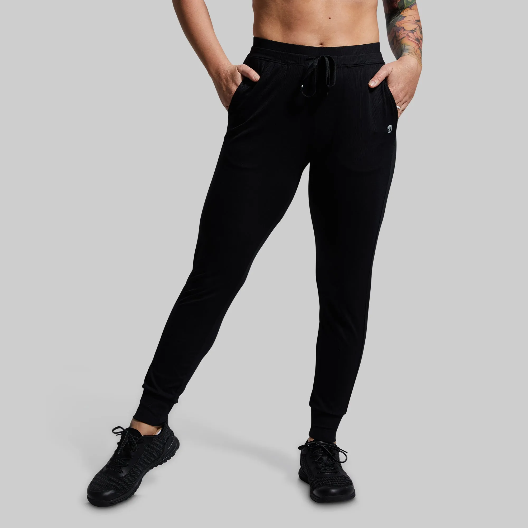 Women's Recovery Jogger (Black) sold by Born Primitive
