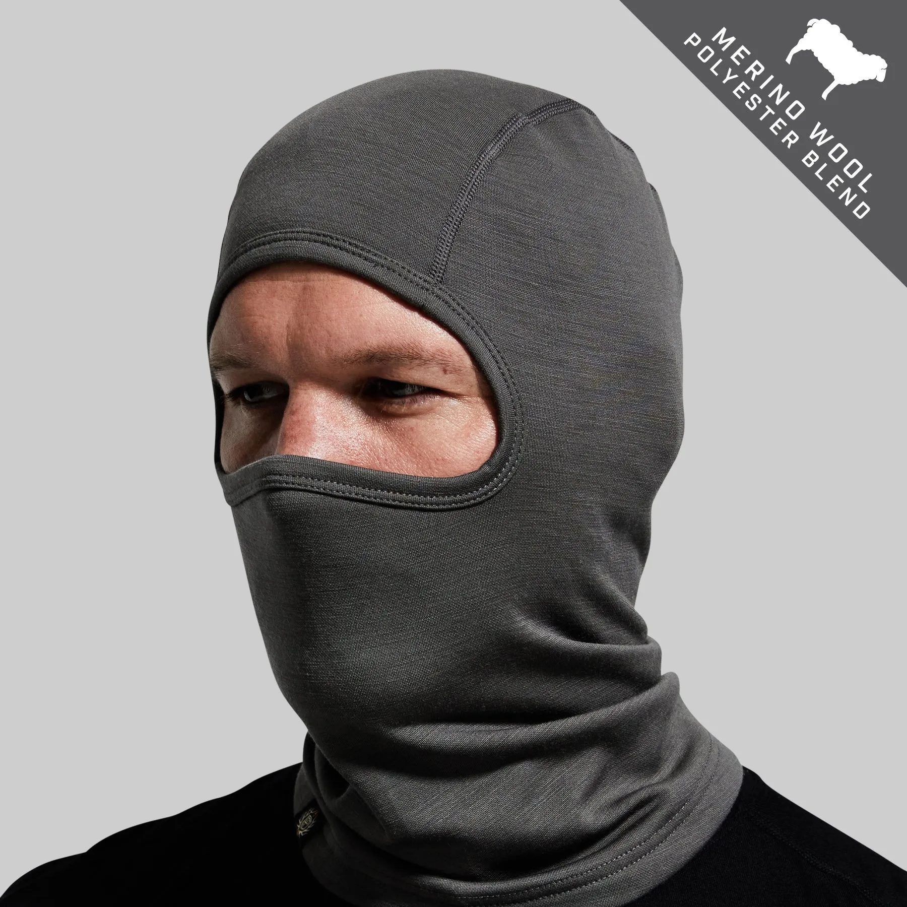 Ridgeline Balaclava (Wolf Grey) sold by Born Primitive