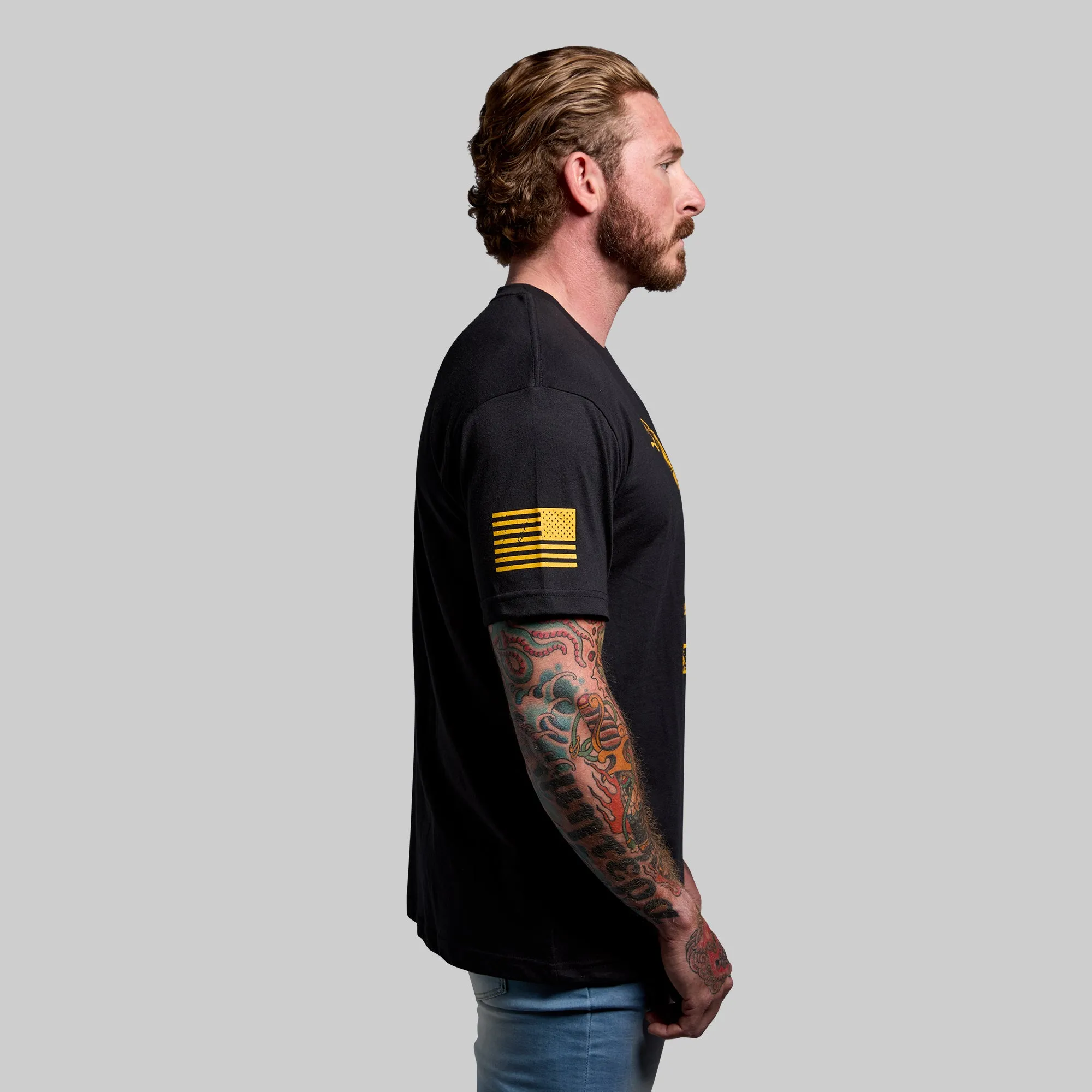 Gadsden Flag Tee (Black) sold by Born Primitive product image thumbnail 3