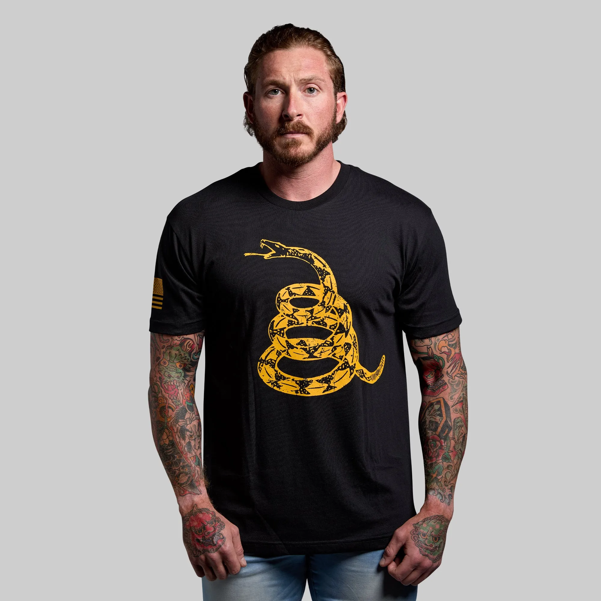 Gadsden Flag Tee (Black) sold by Born Primitive