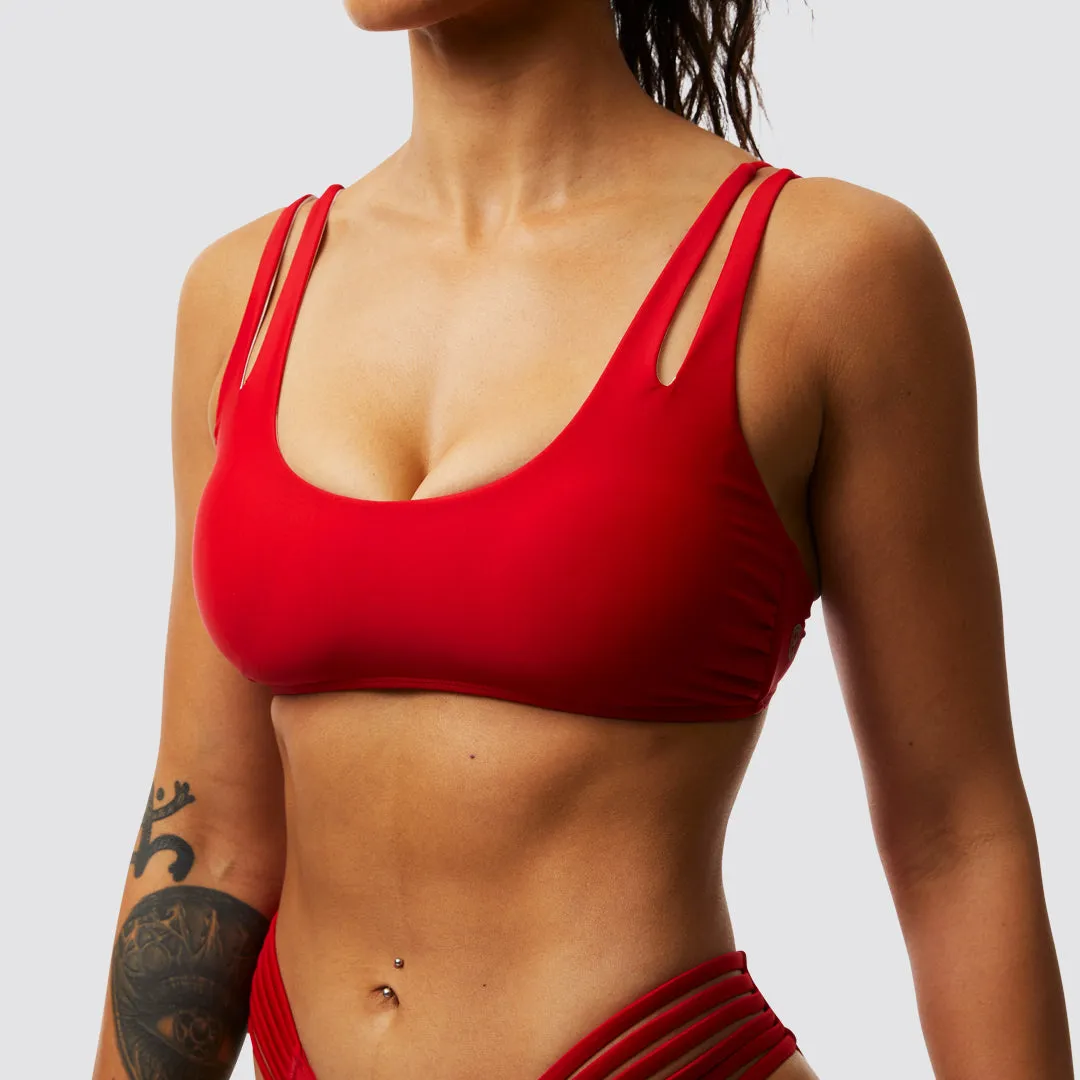 Coastal Bikini Top (Bright Red) sold by Born Primitive