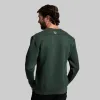 Men's Waffle Crewneck Pullover (Pine) sold by Born Primitive