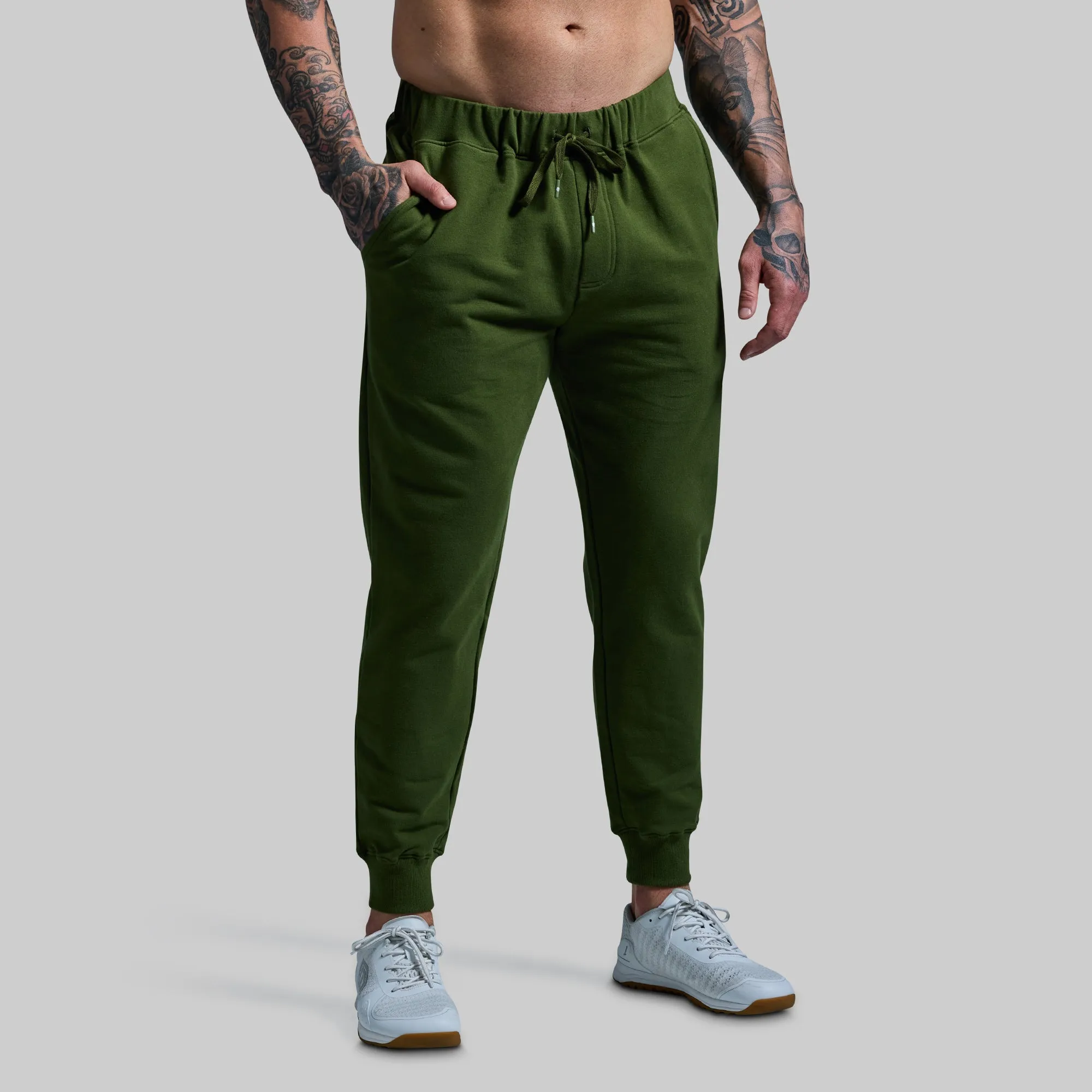 Men's Unmatched Jogger (Military Green) sold by Born Primitive
