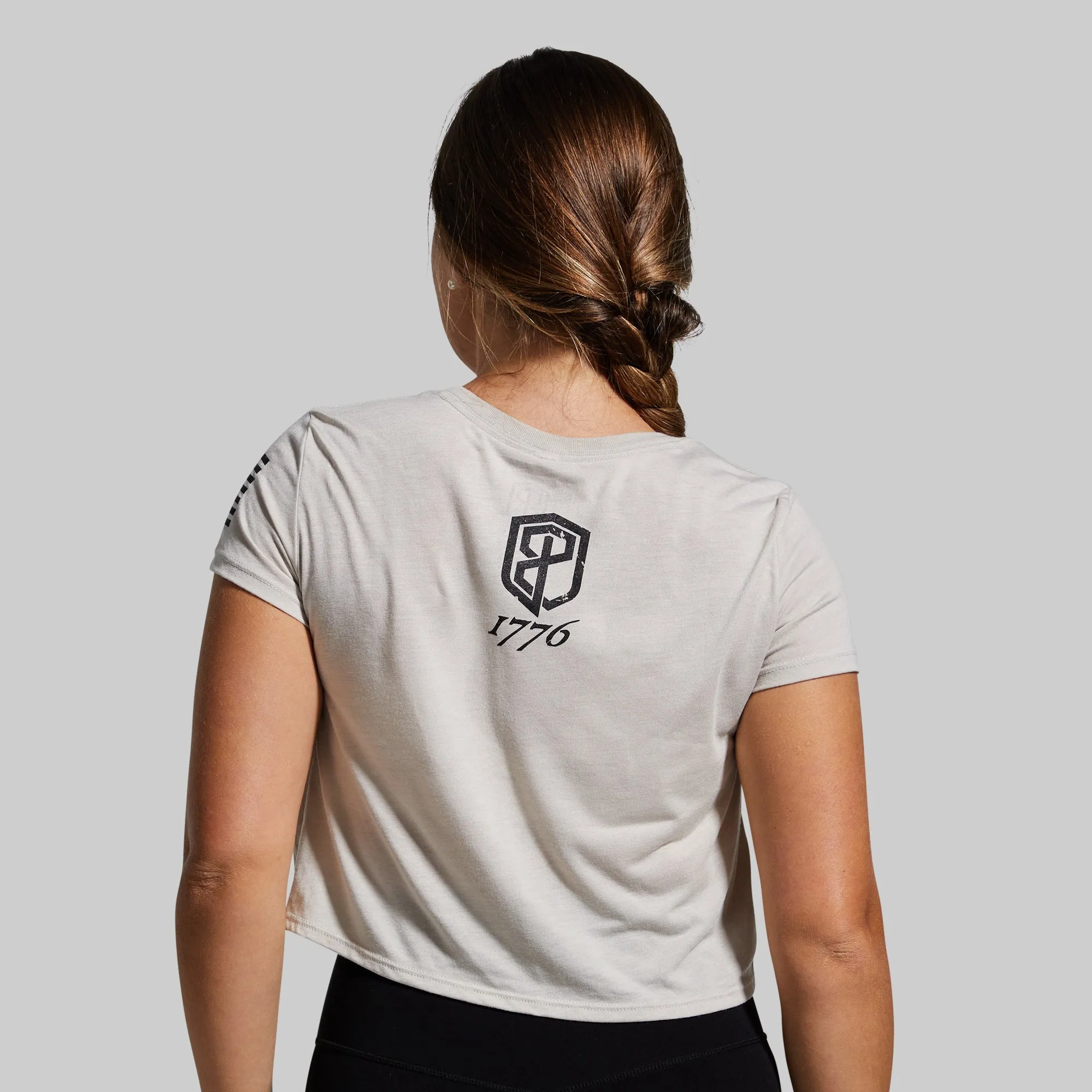 We The People Crop Tee (Tan) sold by Born Primitive product image thumbnail 2