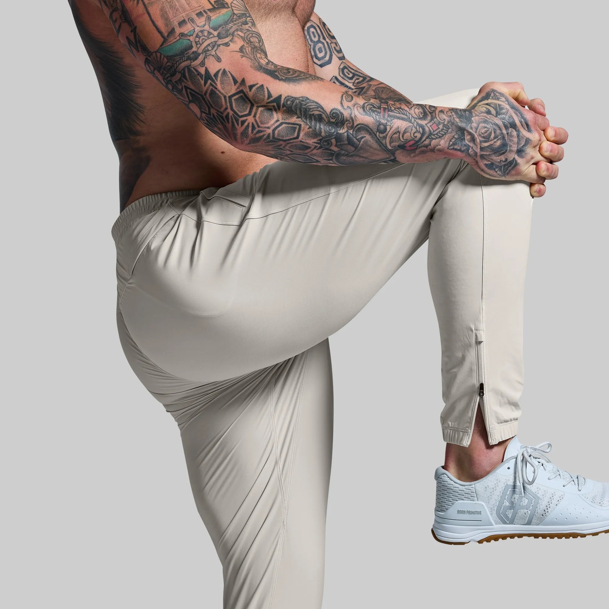 Men's Performance Jogger (Oatmeal) sold by Born Primitive product image thumbnail 3