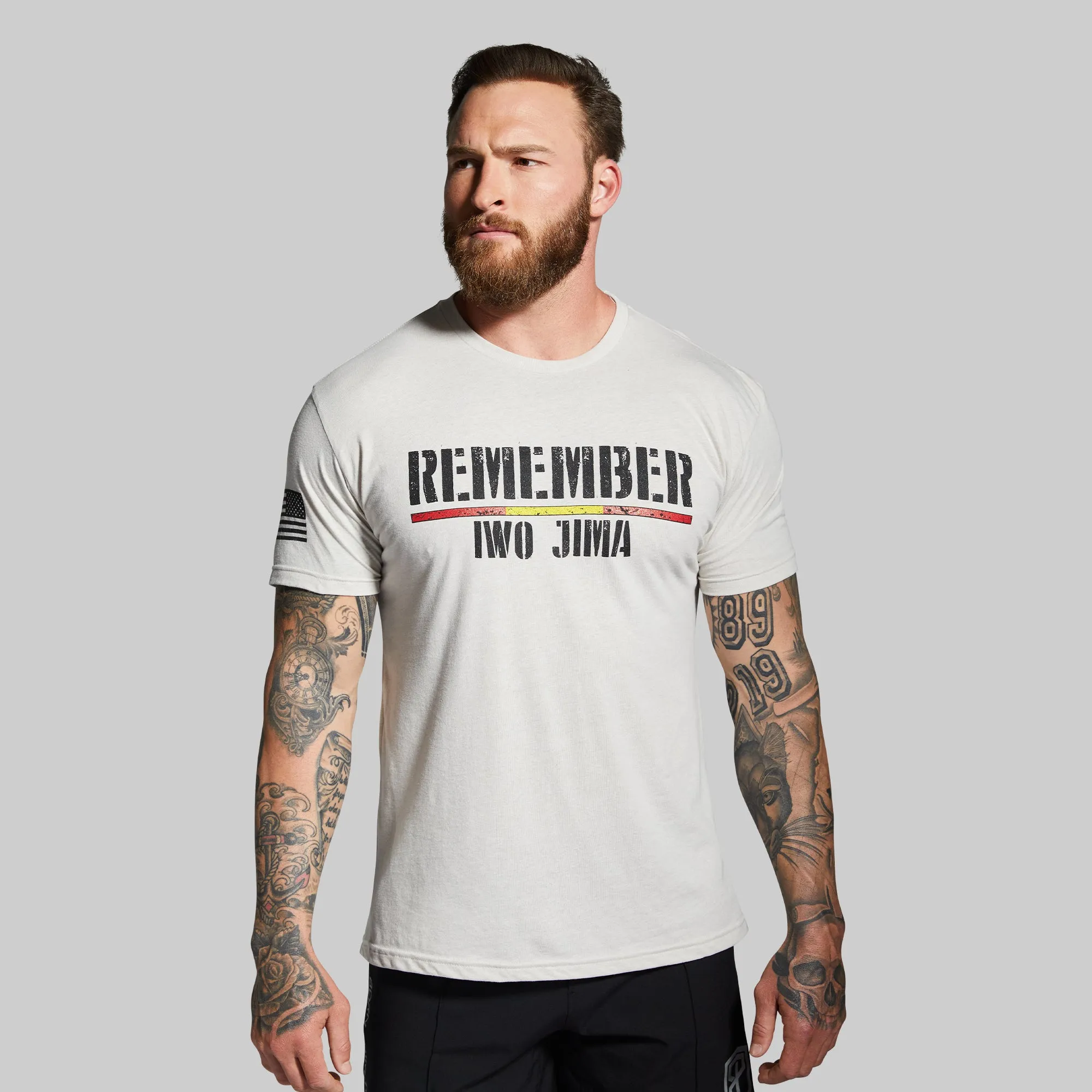Iwo Jima Commemorative T-Shirt (Sand) sold by Born Primitive
