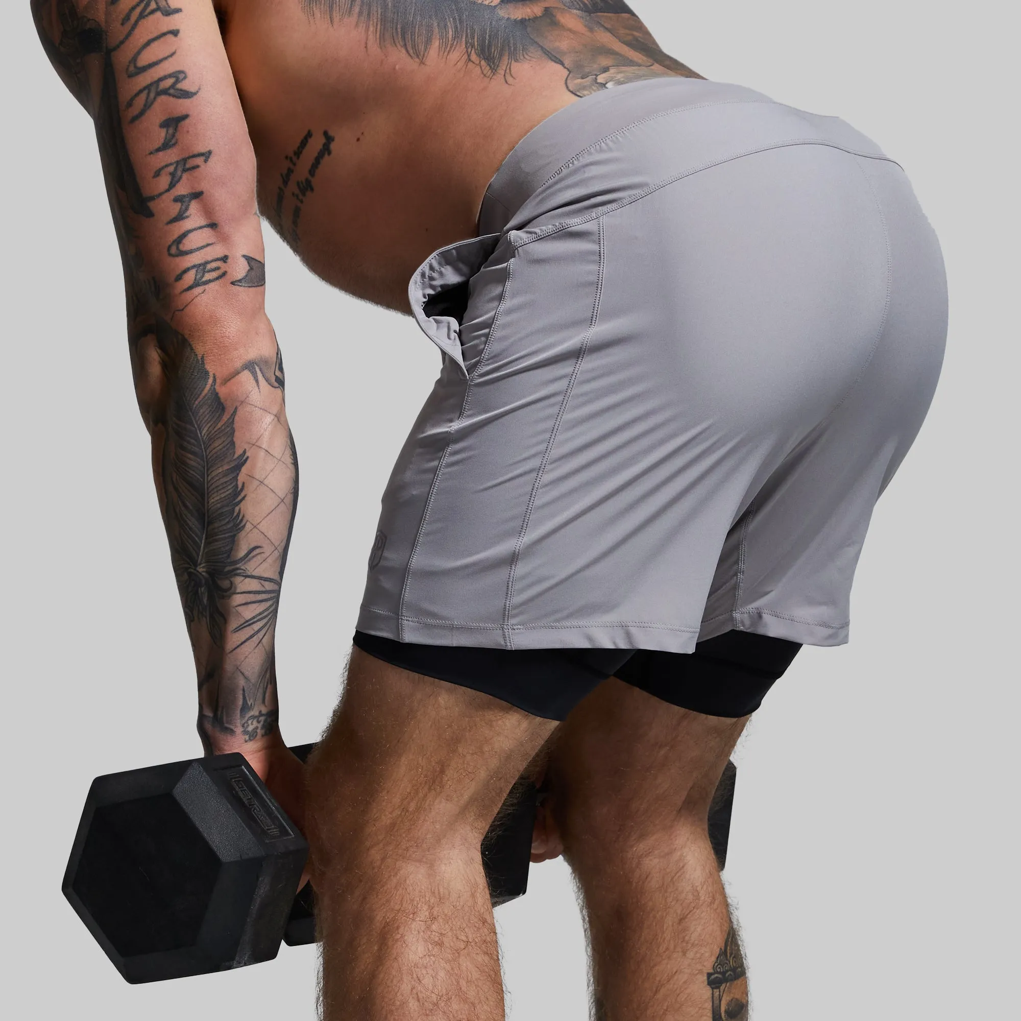 Versatile Short w/ Compression 7" (Stone) sold by Born Primitive product image thumbnail 3